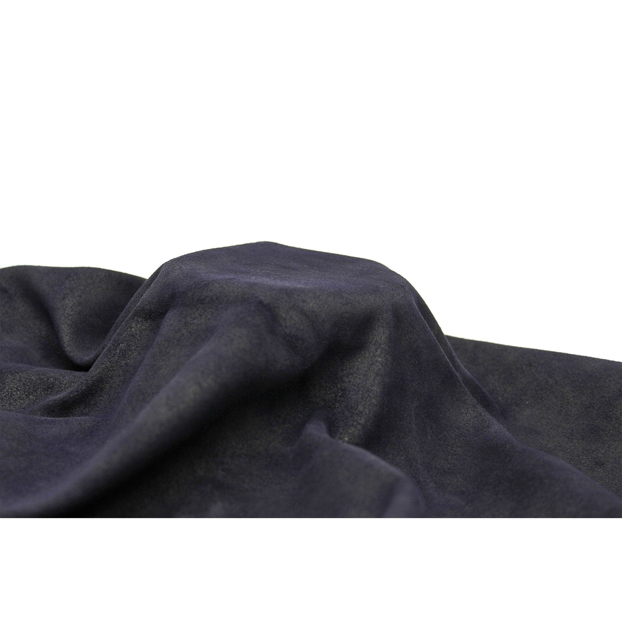 Dark Navy blue Cow suede natural leather 1.2/1.4 mm 3-4 oz pre cut sheets panels for bags crafts