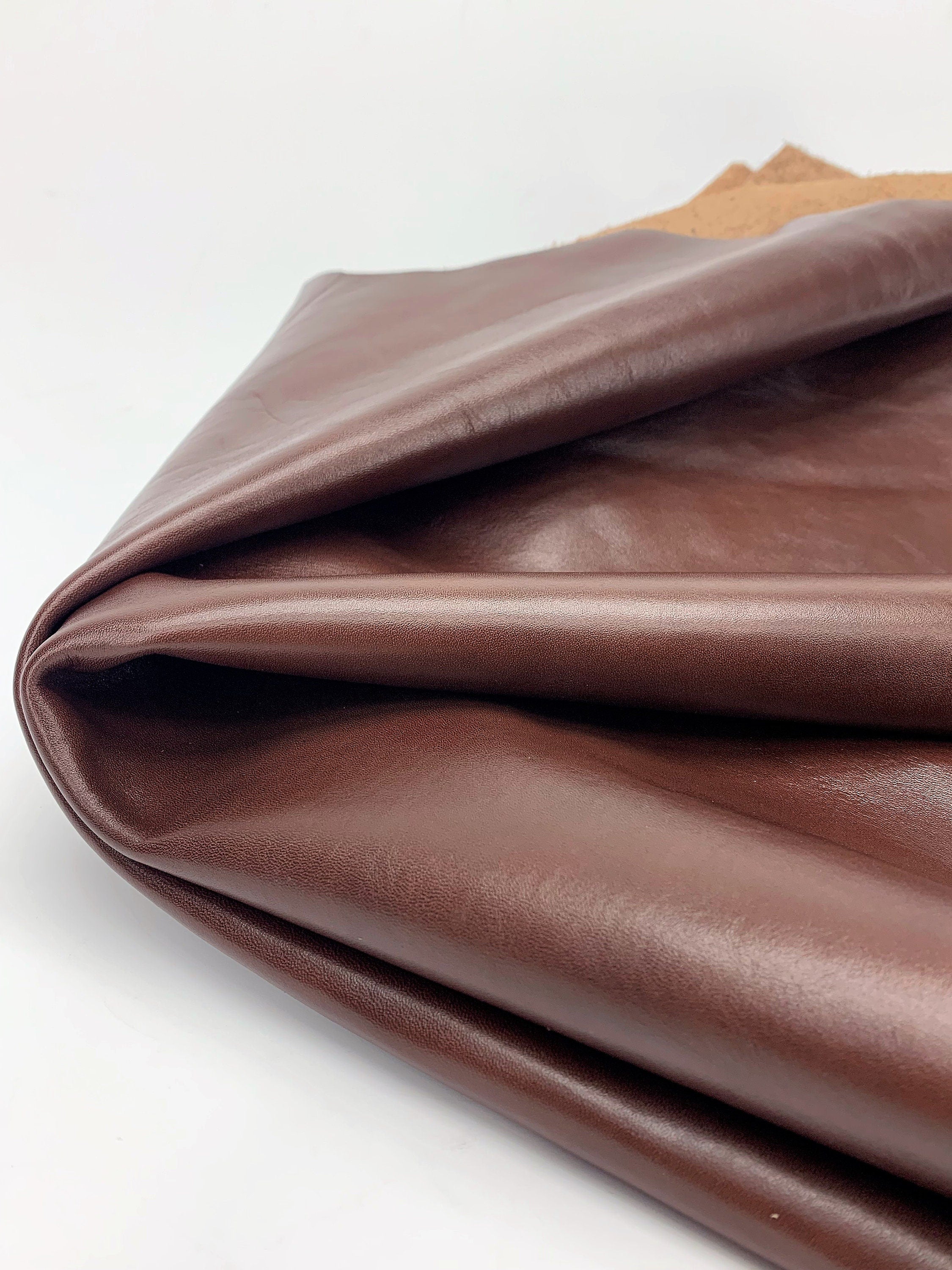 Veg Tan cognac 100% real natural leather | 1.0-1.2mm 3 OZ |