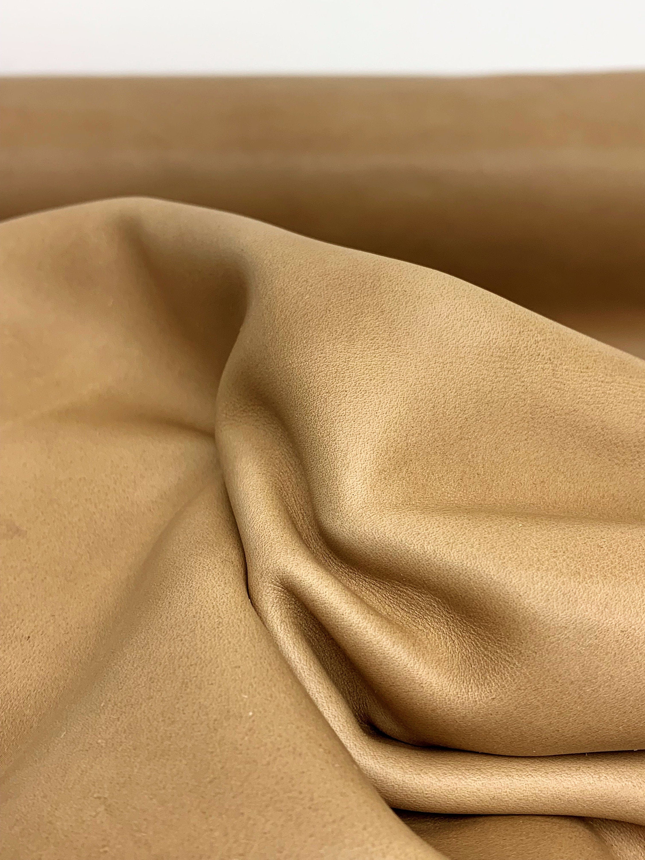 Light brown leather | 100% real natural cow leather | 1.0-1.2 mm 3 OZ | antique vintage