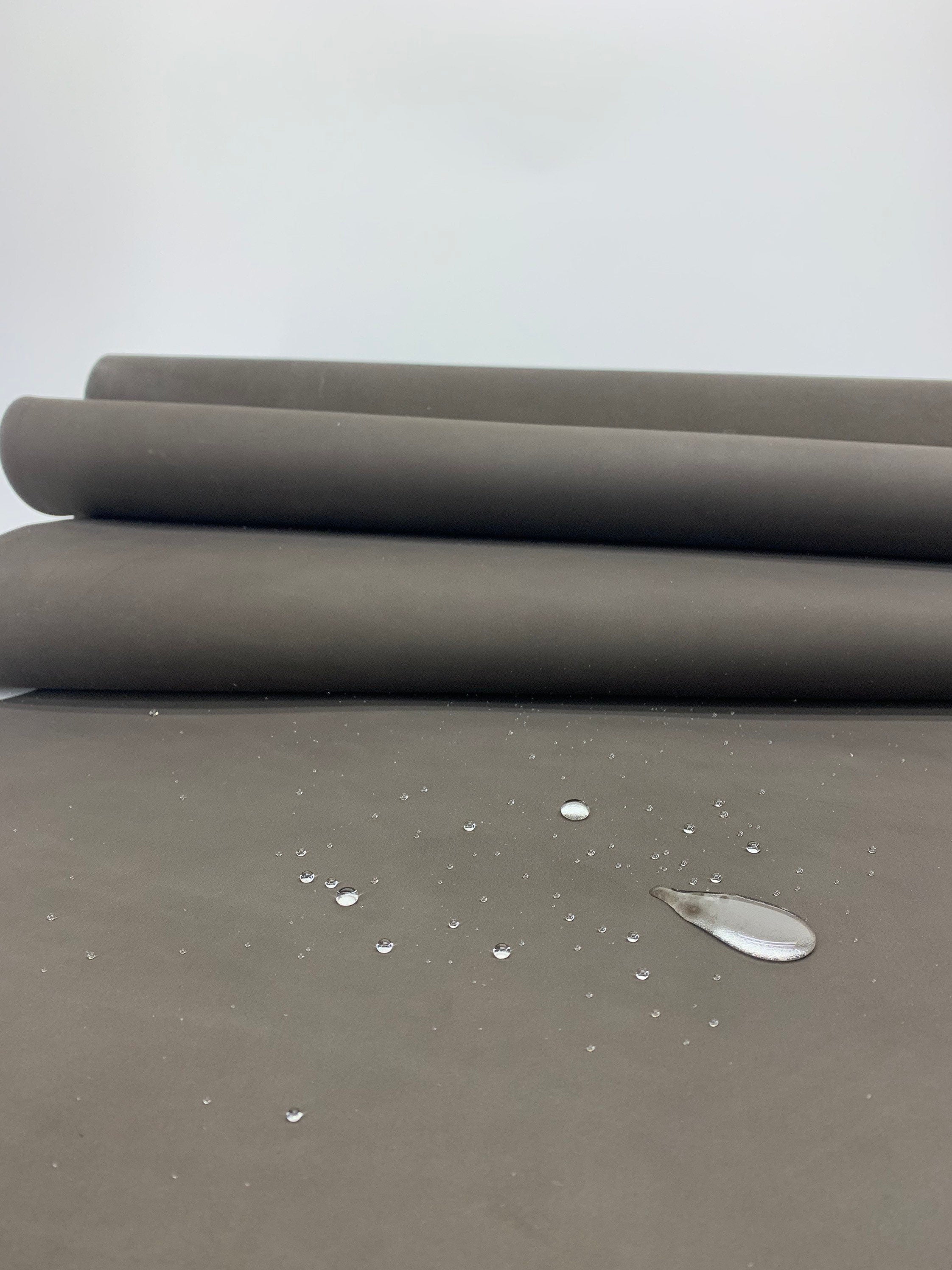 Dark brown hydrophobic waterproof nubuck leather| Thickness 2-2.5 mm | 6-7 OZ| Leather Side for boots, bags