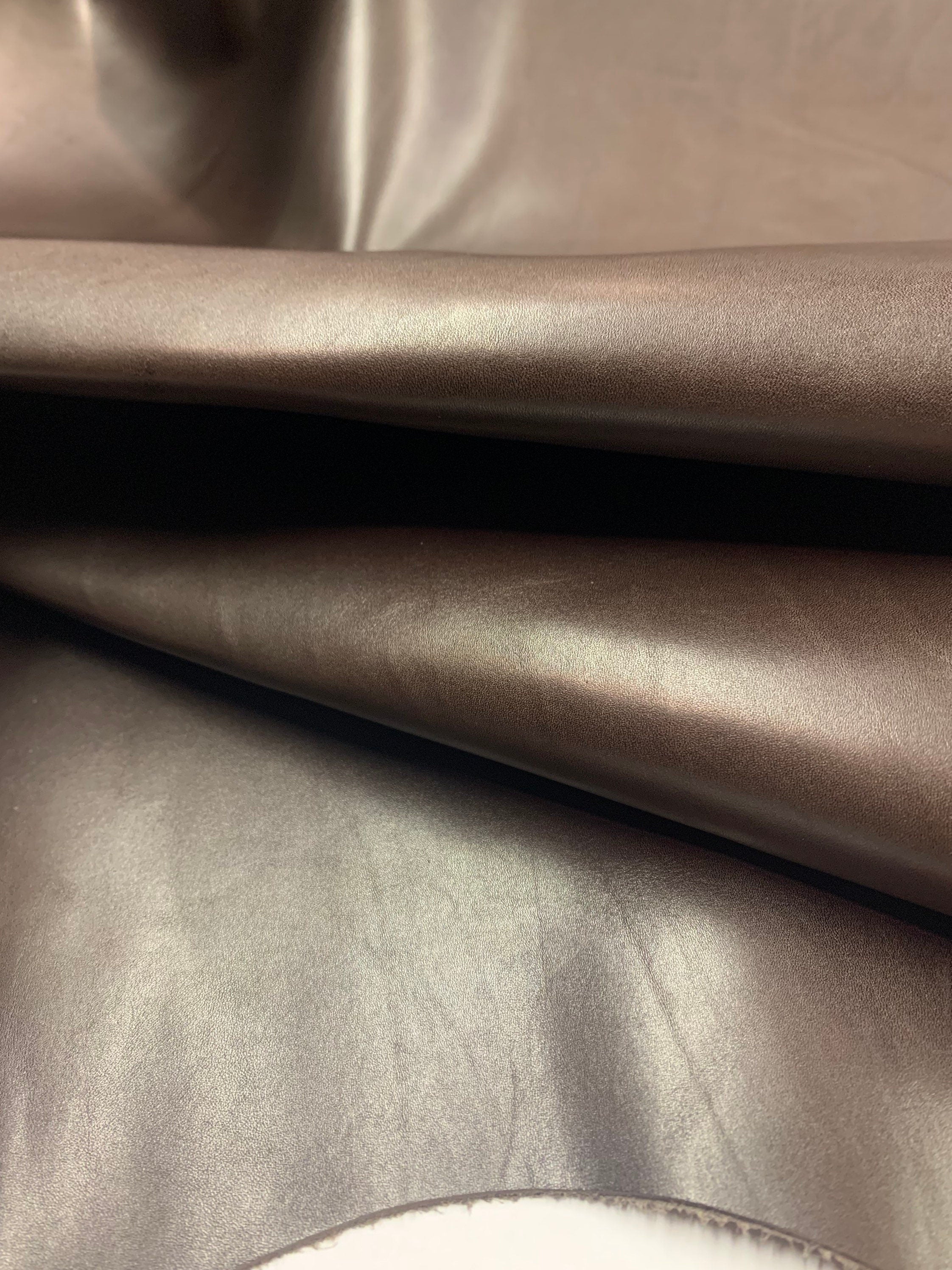 Dark Brown leather |1 mm 2-3 oz | glossy finishing medium soft