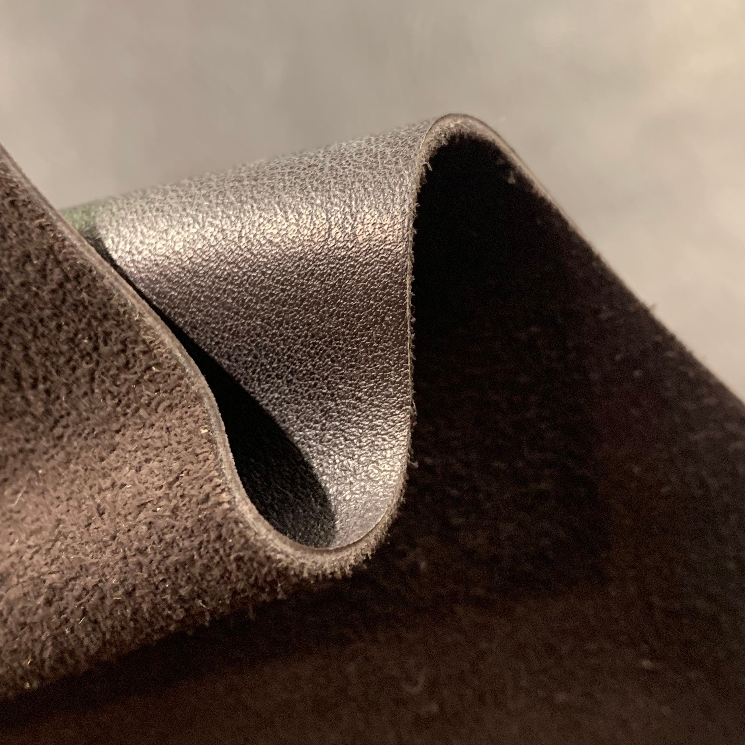 Dark brown leather | full grain 100% cowhide leather thick | 1.8 mm| 4-5oz