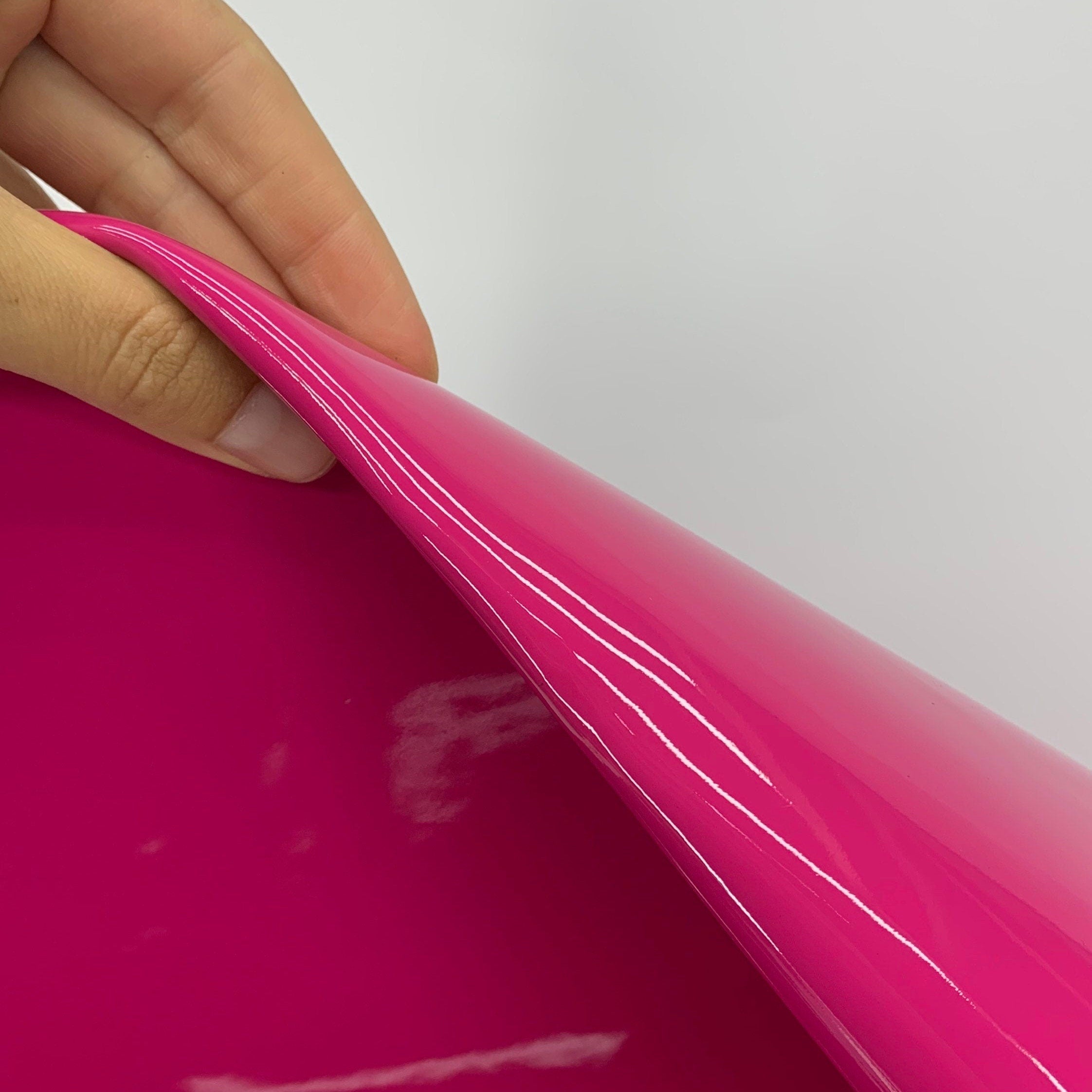 Pink patent leather Raspberry |2-3 oz 1 mm | glossy