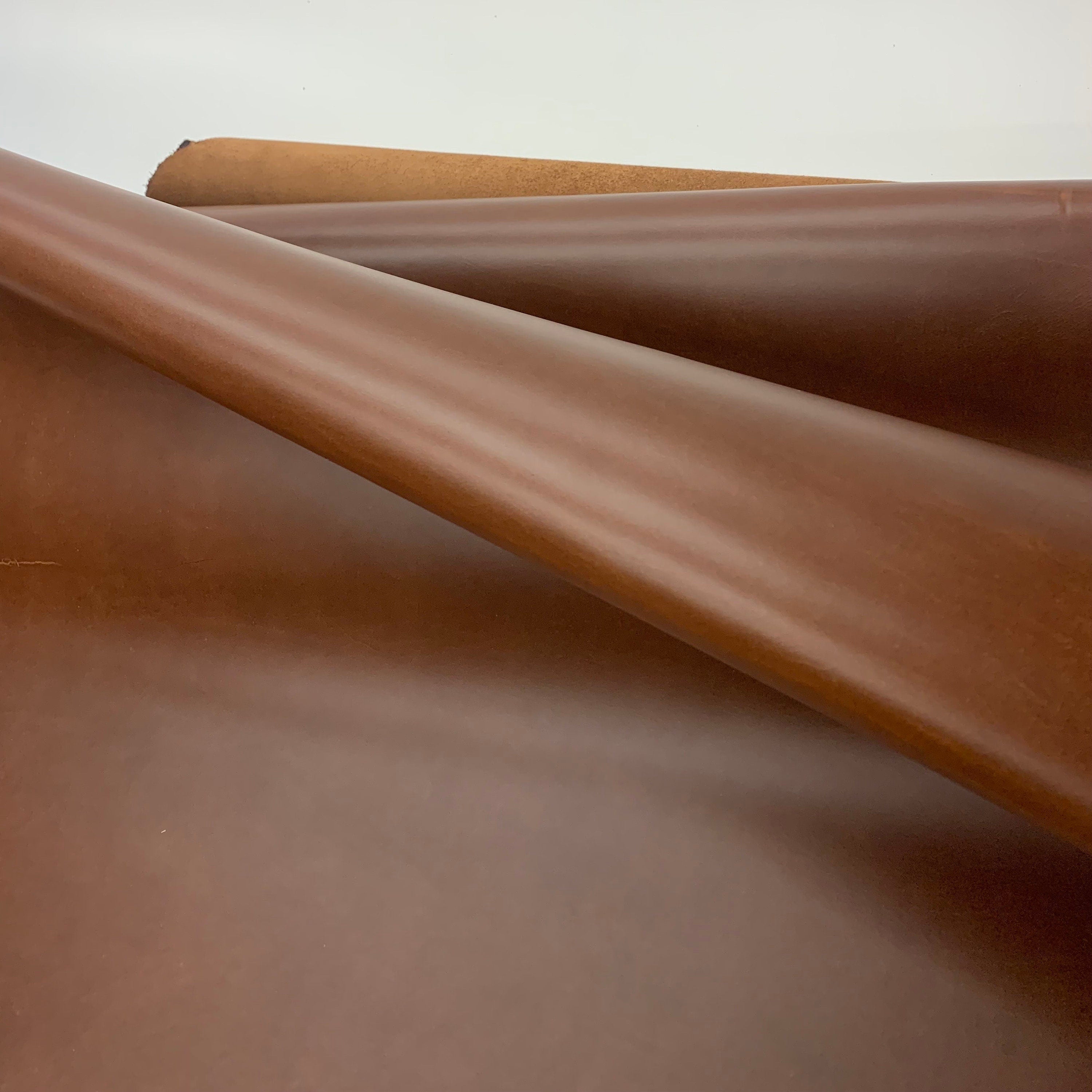 Brown Chestnut Real Leather Veg Tan | 1.8 mm 4OZ | crazy horse |
