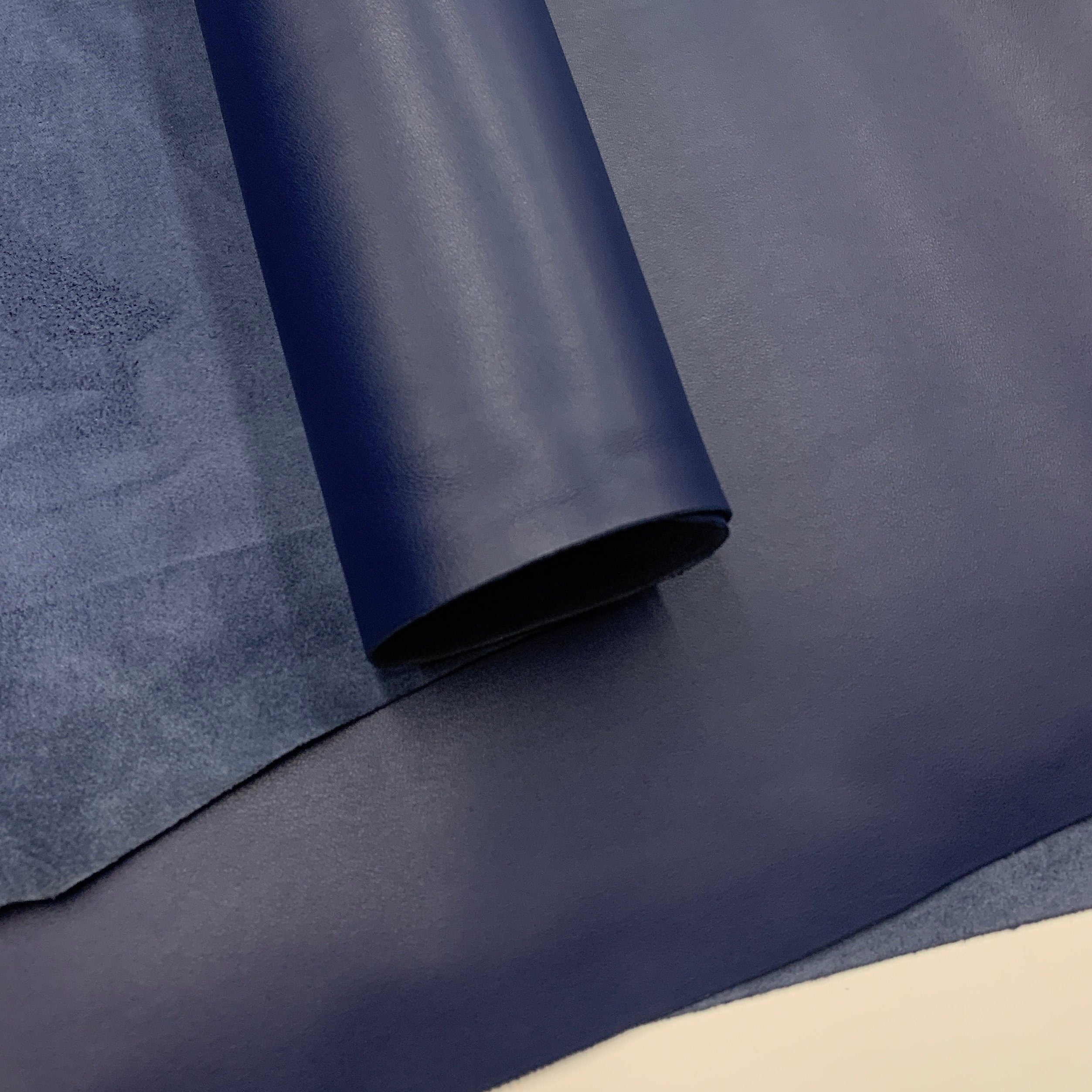 Blue leather Full Grain | 1.4 mm 3-4 OZ | Nappa