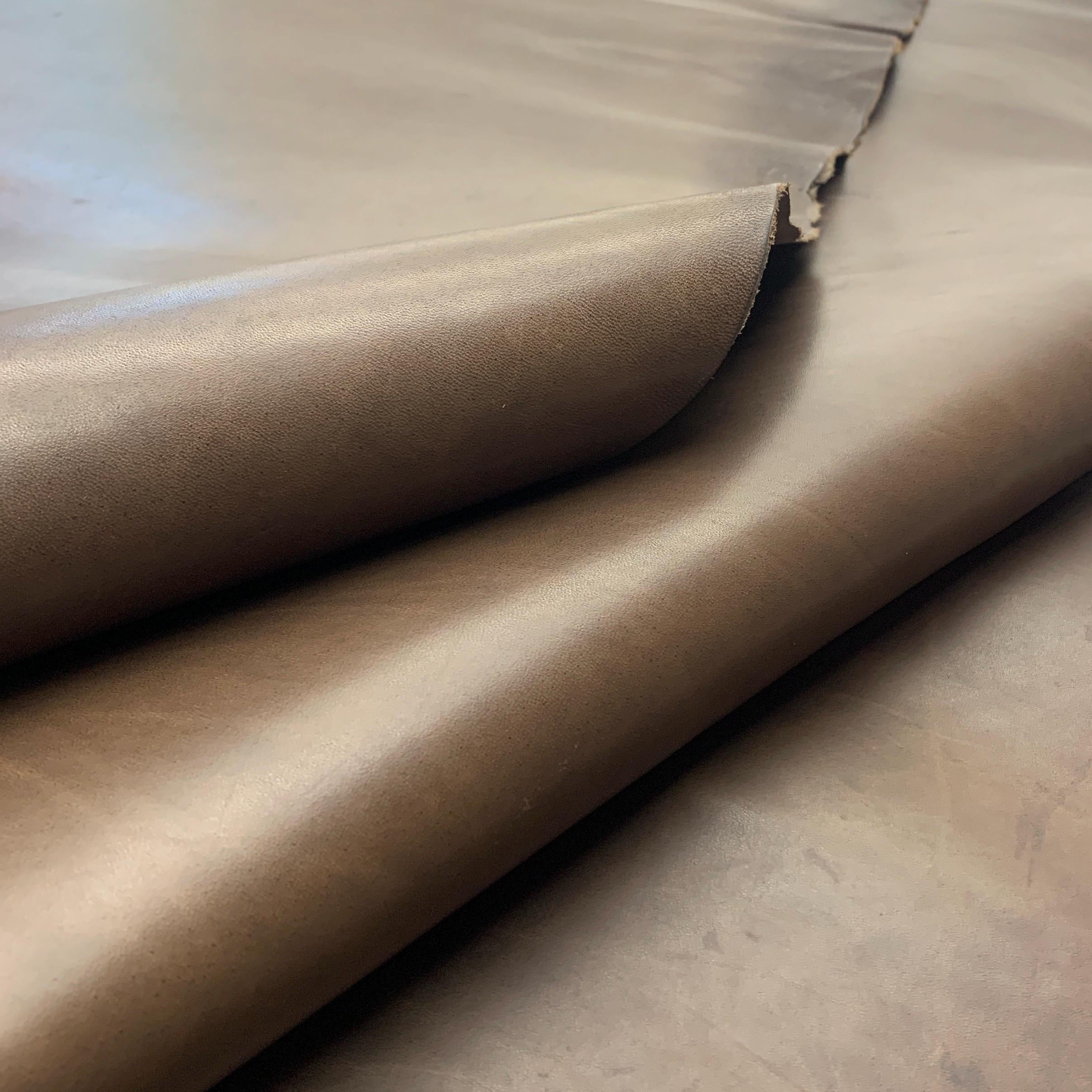 Brown Leather Vegetable tanned Italian | soft natural | PULL UP | 1.5 mm 4oz | Distressed Rustic | sheets panels for bags shoes crafts