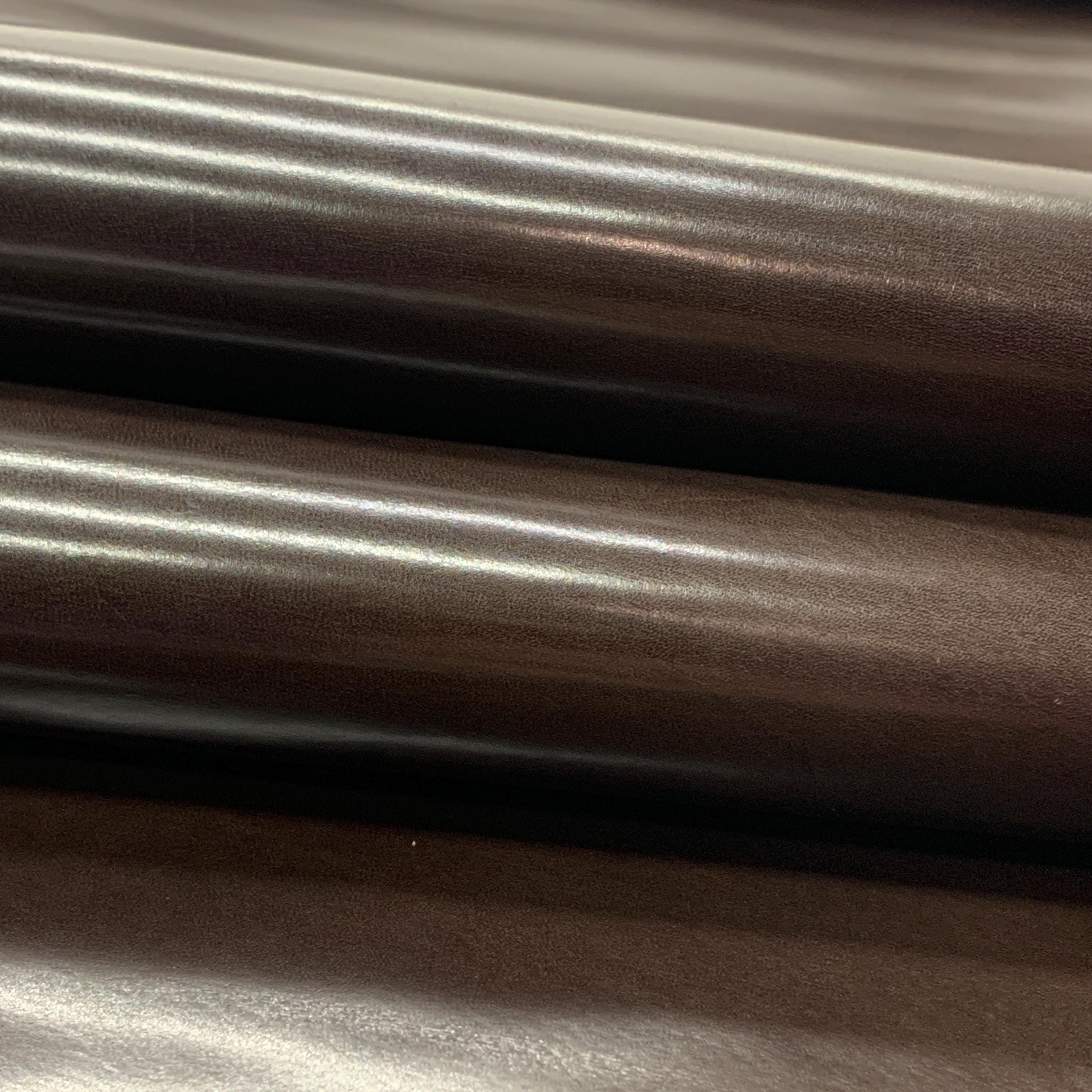 Dark brown leather Goat Nappa | thin 0.8mm | 1-2 oz | Stiff temper for lining shoes wallets bags purses wallets