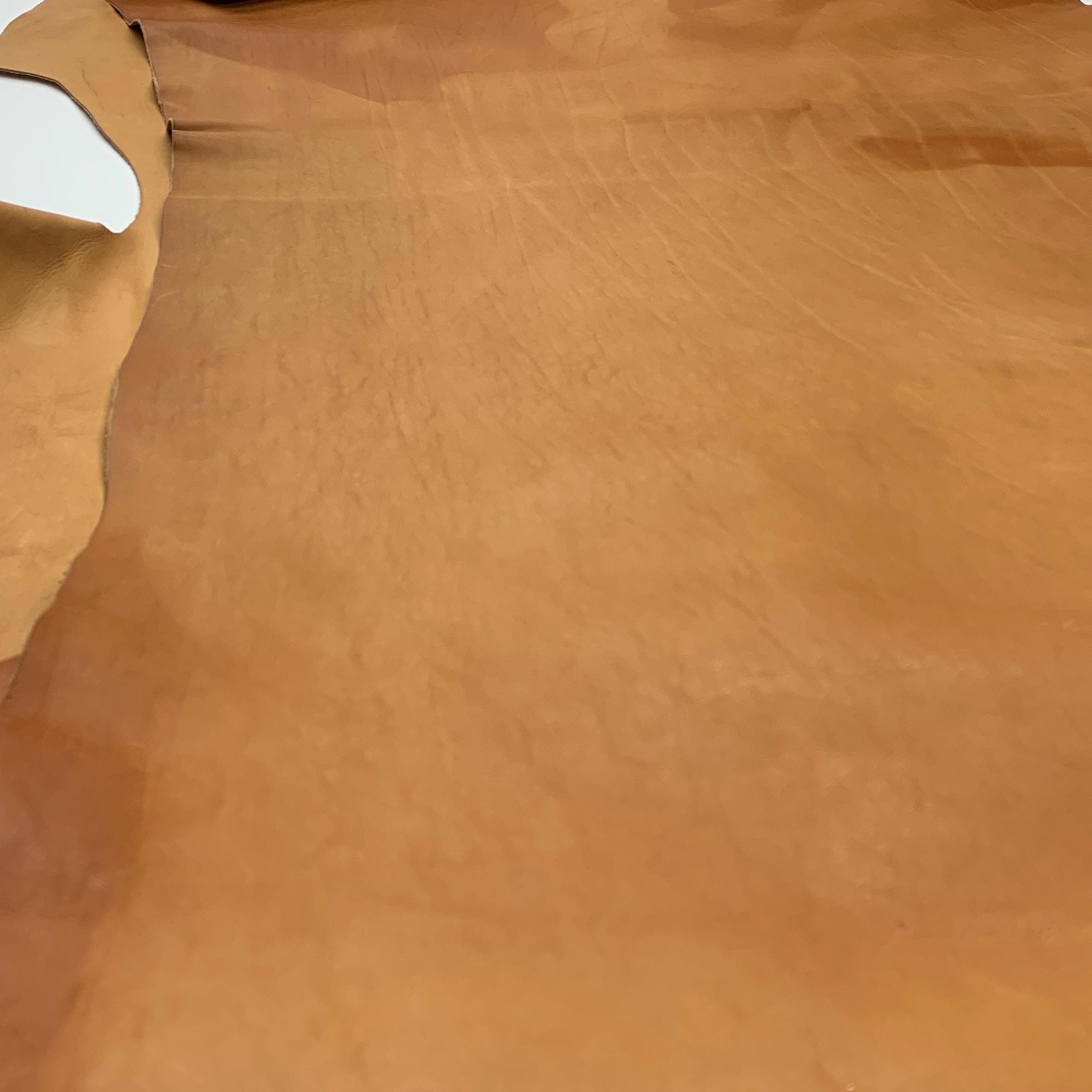 Tan leather Natural | brown | 2mm | 5 oz | soft| Rustic style | shoulders for bags, boots, upholstery
