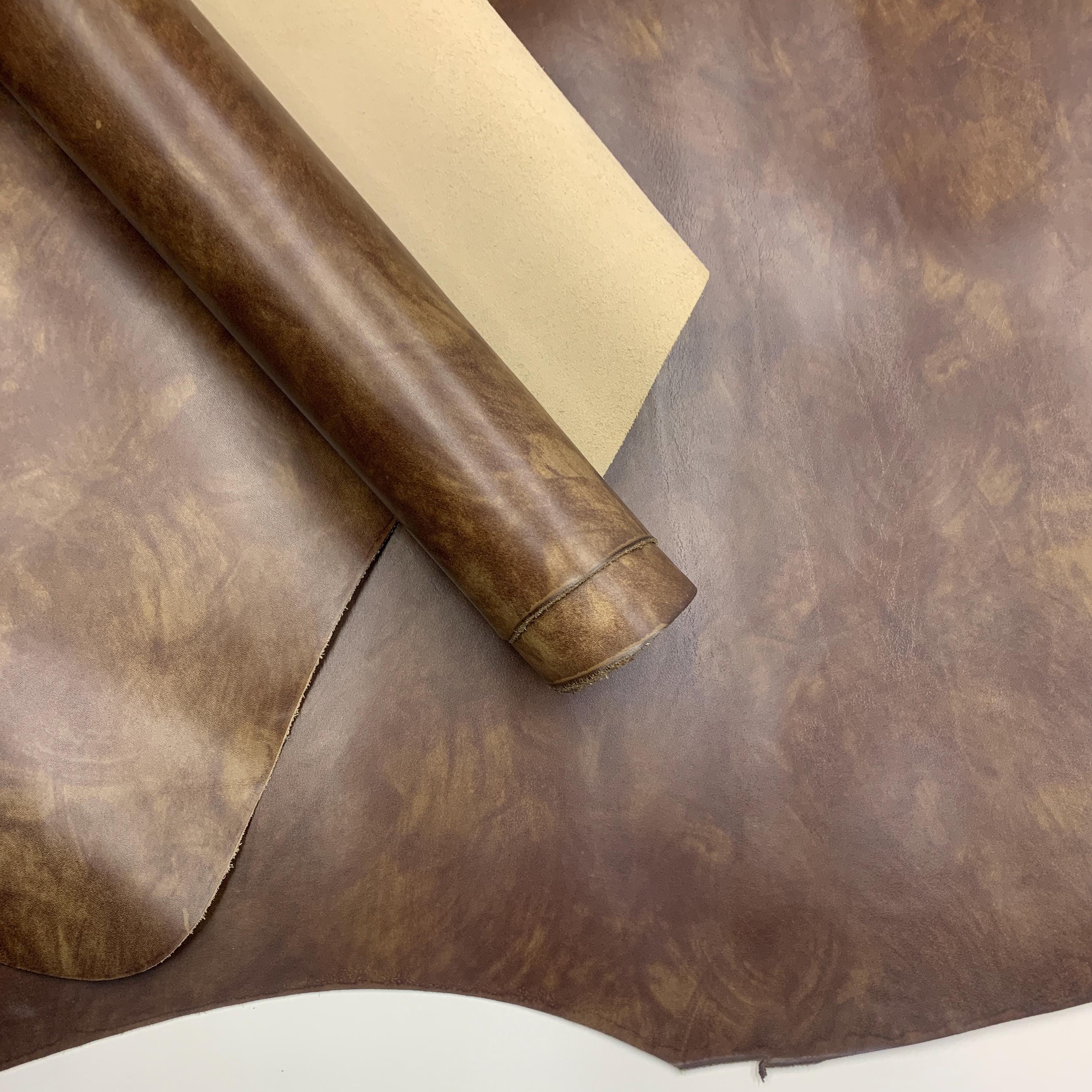 Dark Brown leather | Italian Vegetable Tanned | Hand dyed | 100% natural | 1.4 mm 3-4 oz | color | sheets pieces panels for bags, boots