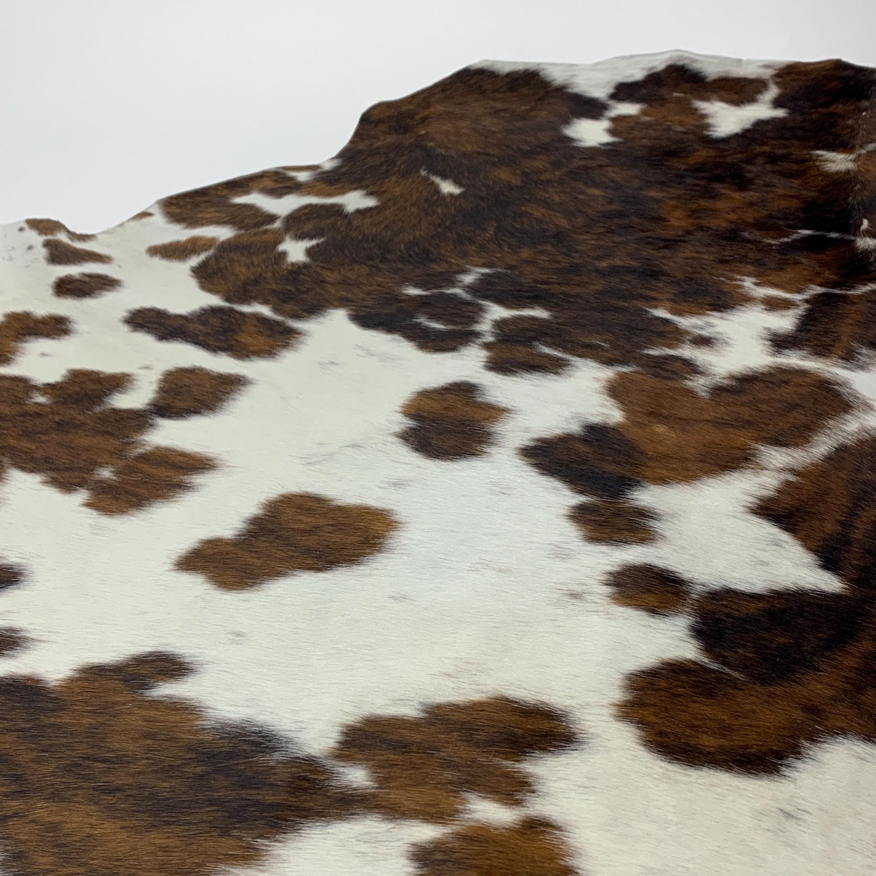 Leather Cow hide brown white black Pony Hair on Hair-on Hide for Purses, Boots | 1.6mm 4oz
