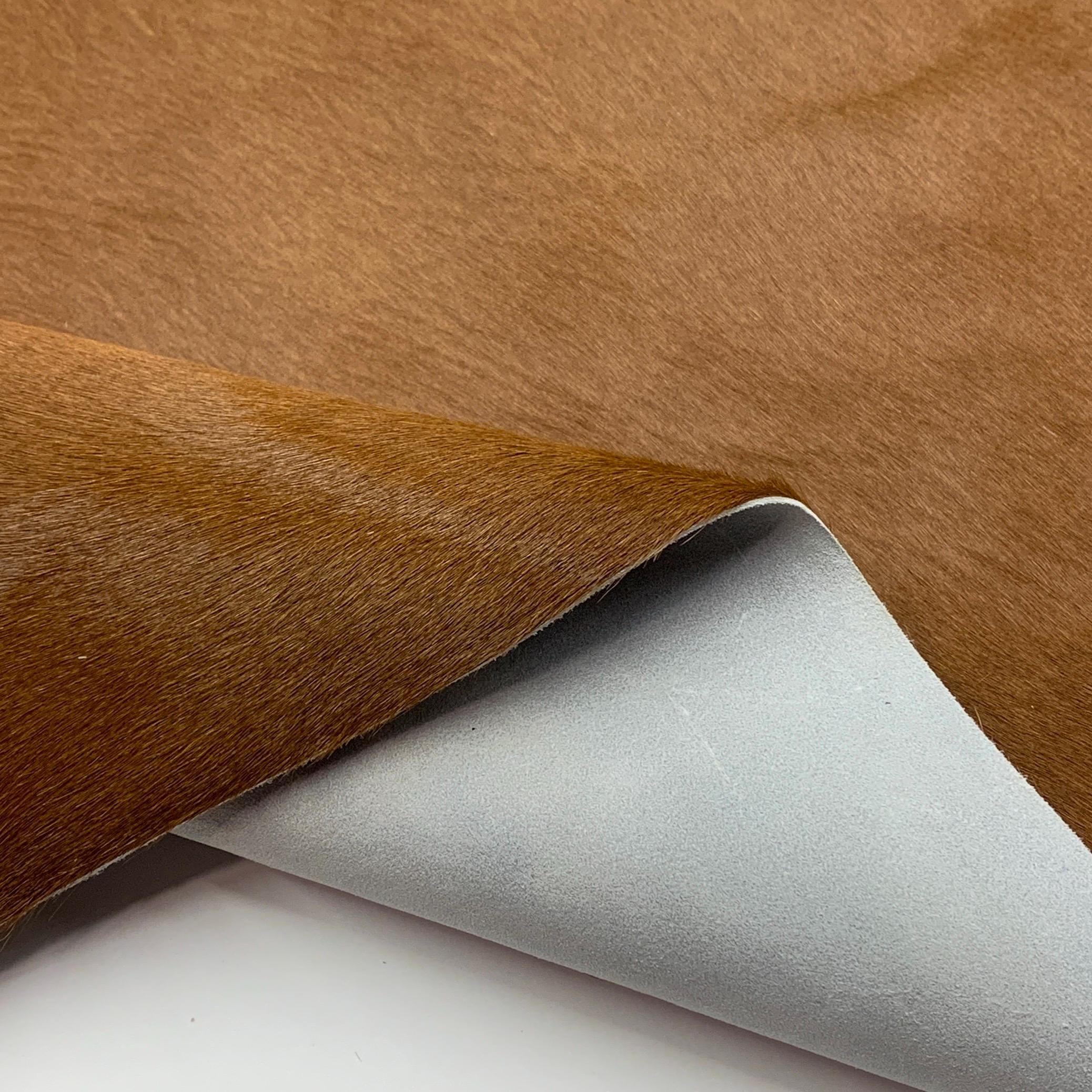 Leather hairy Cow hide brown white Pony Hair on Hair-on Hide for Purses, Boots | 1.6mm 4oz