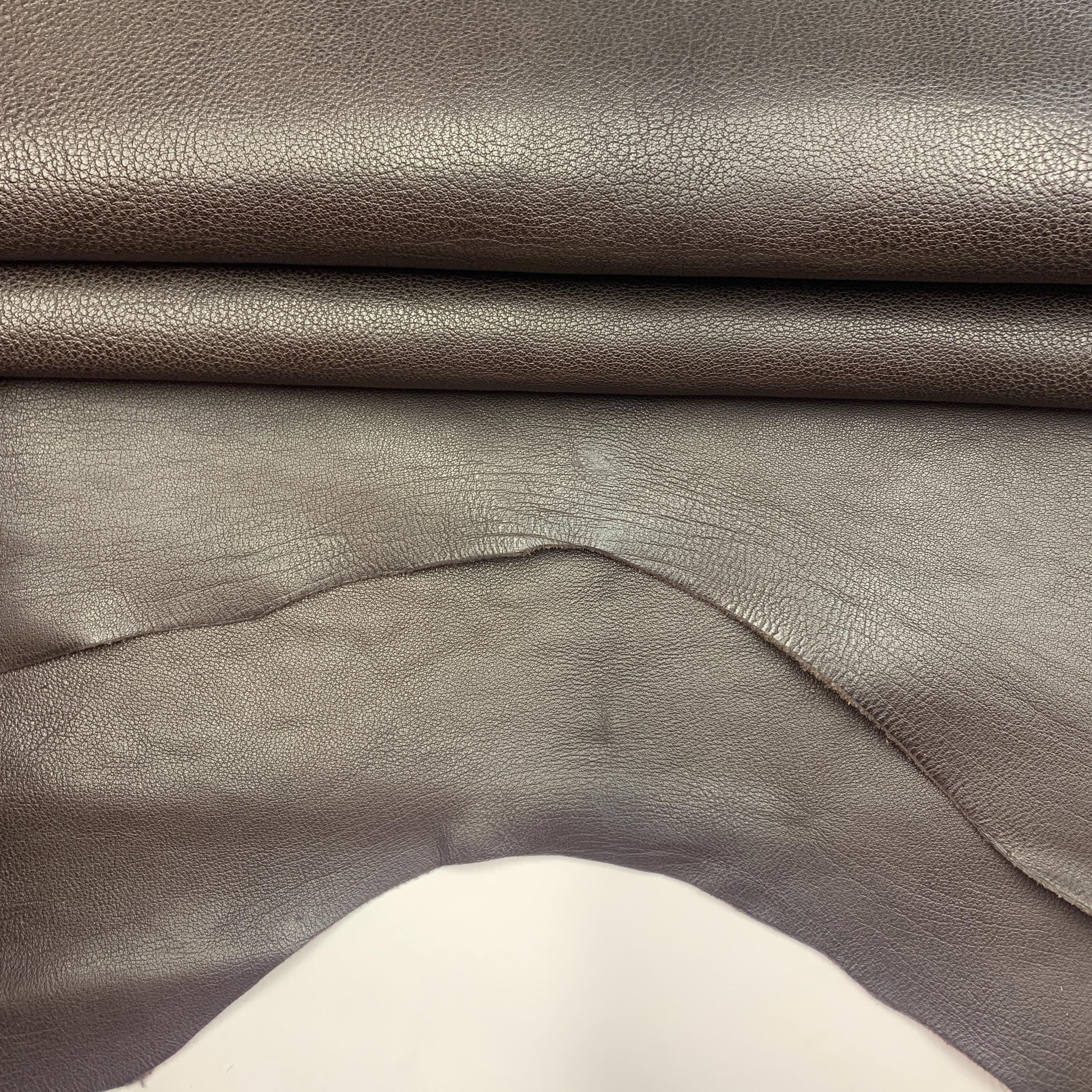 Dark Brown leather textured pattern | natural 1.5 mm or 4 oz | cow embossed hides for bags unholstery