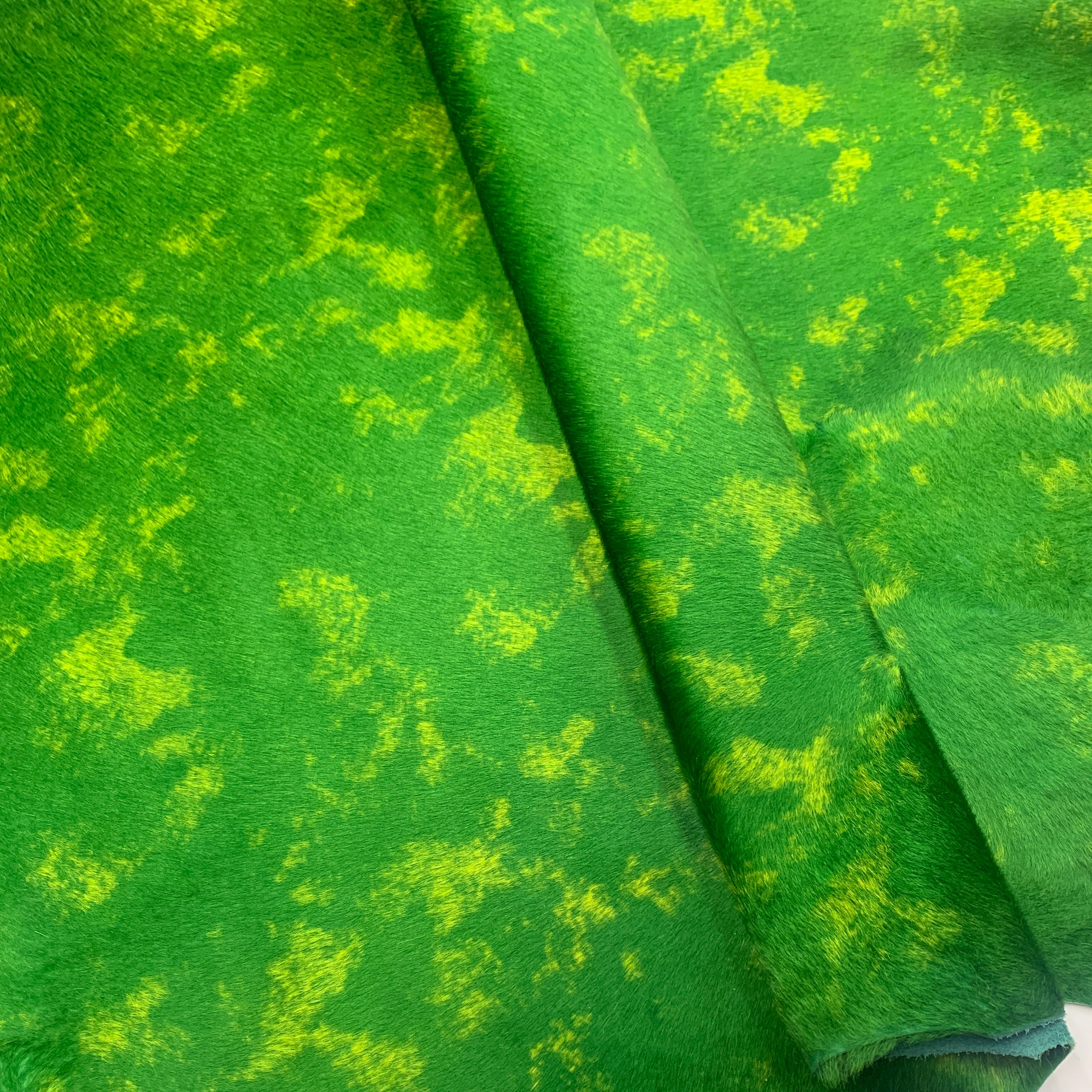 Green leather Pony Hair natural fur Pony Fur, Haircalf, Calf-Hair or Hair-on-leather | 1.5mm 4oz | leatherctaft for purses, boots, bags