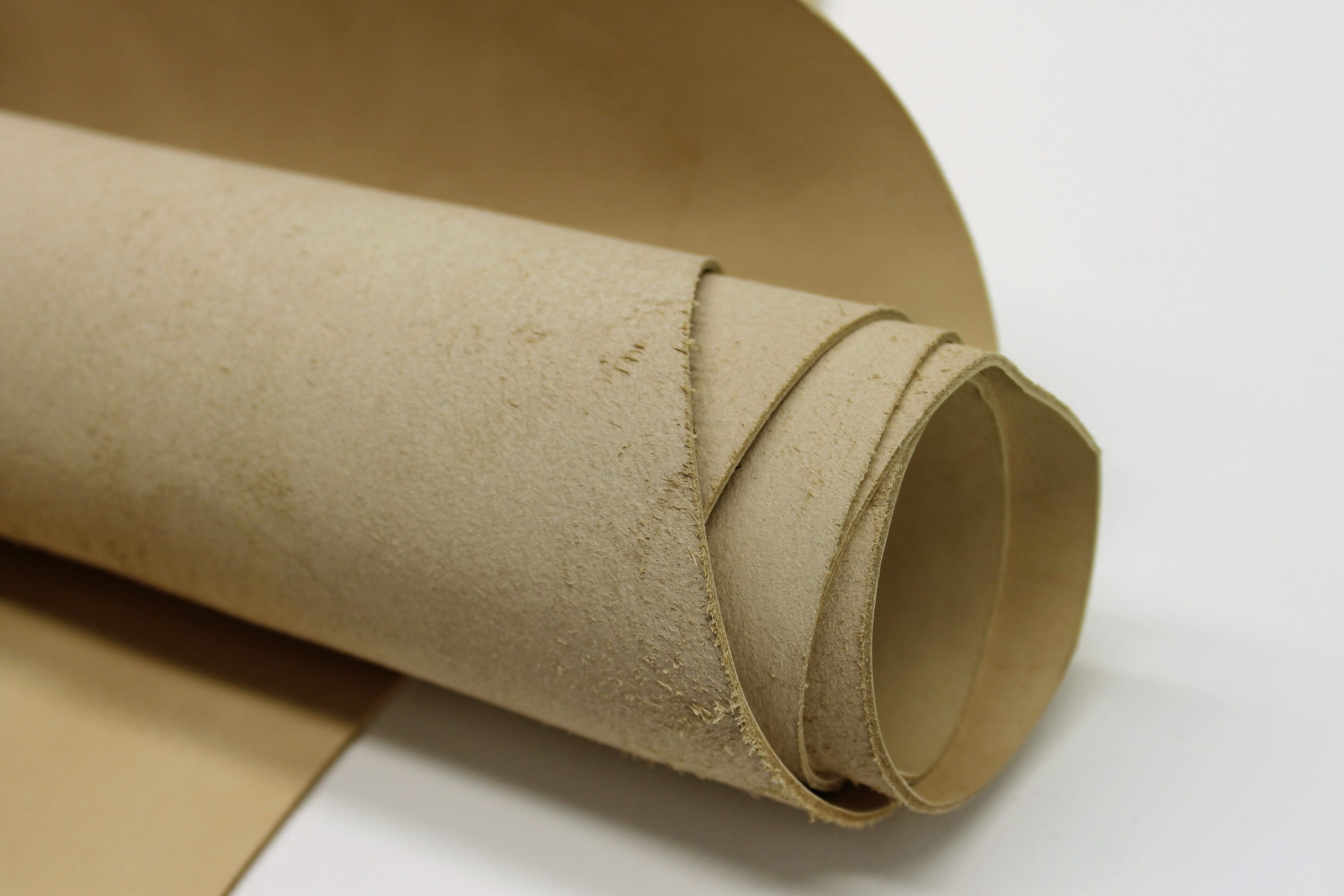Beige Vegetable tanned cow leather Vacchetta | 1.5 mm 4 oz| Real natural half skin hide | Tooling embossing wet molding carving crafting