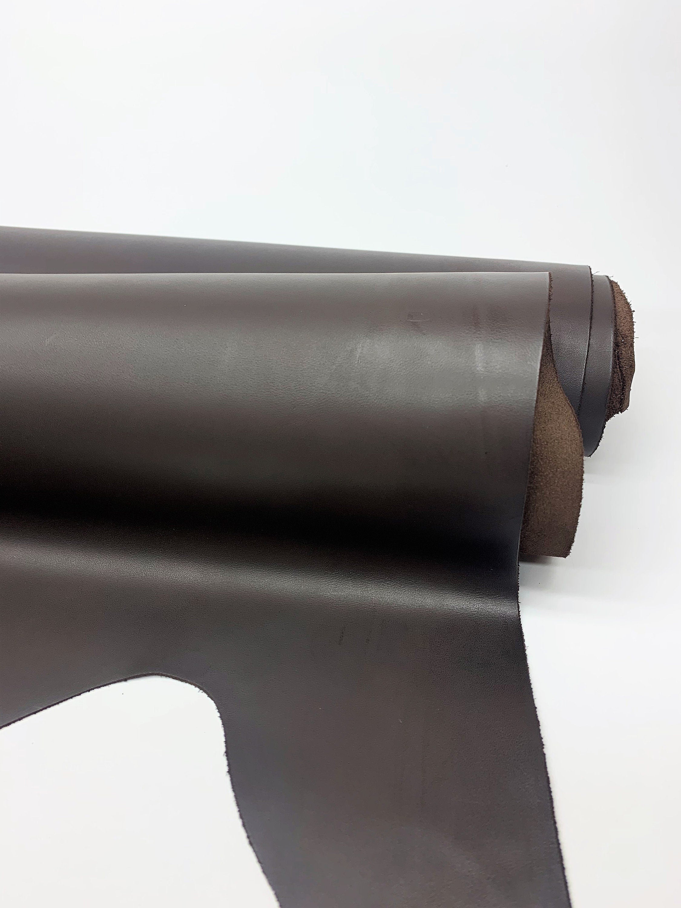 Dark Brown leather cuir |aniline matt  vegtan |TOP quality | 1.2 mm 4 oz |