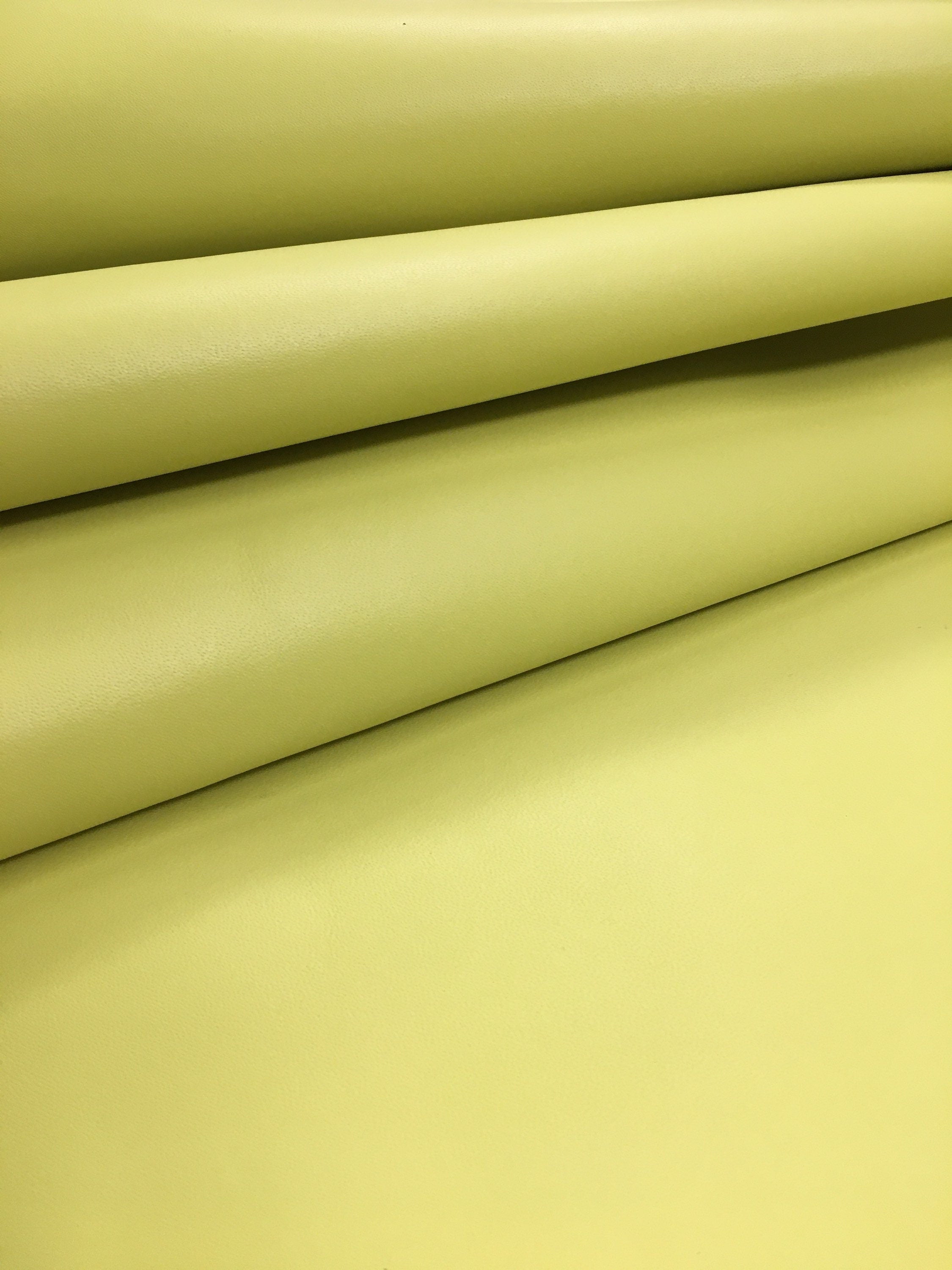 Lime Green 100% real leather | 1.1 mm | 3 OZ | Natural genuine cow leather hides sides | Precut sheets panels