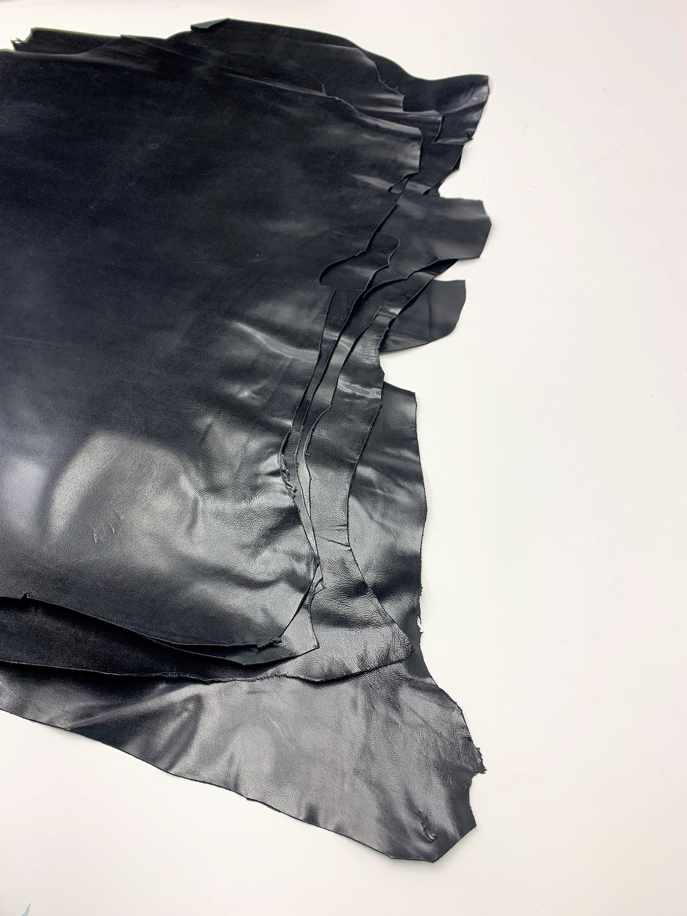 Black Goat leather | thin 0.8mm | 1-2 oz