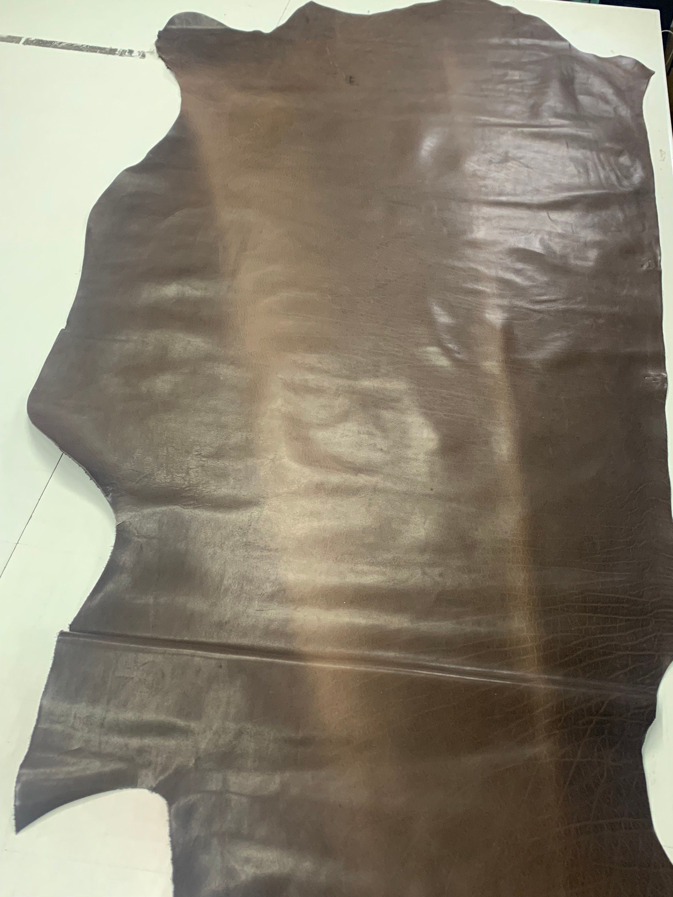 Brown Leather Antique Vintage Dark |1.2/1.4mm 3-4 oz | waxy oily finishing distressed color vegetable tanned