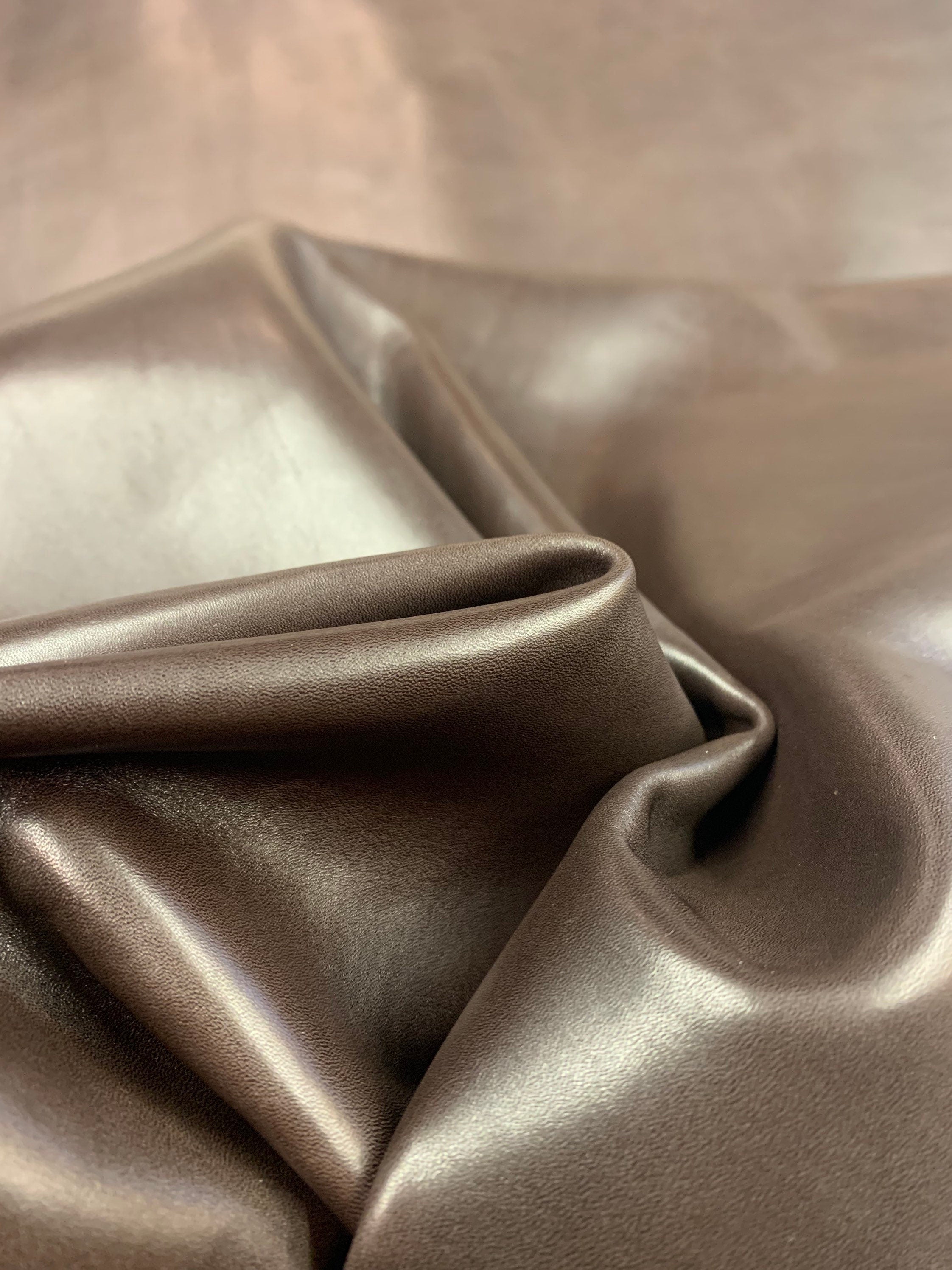 Dark Brown leather |1 mm 2-3 oz | glossy finishing medium soft