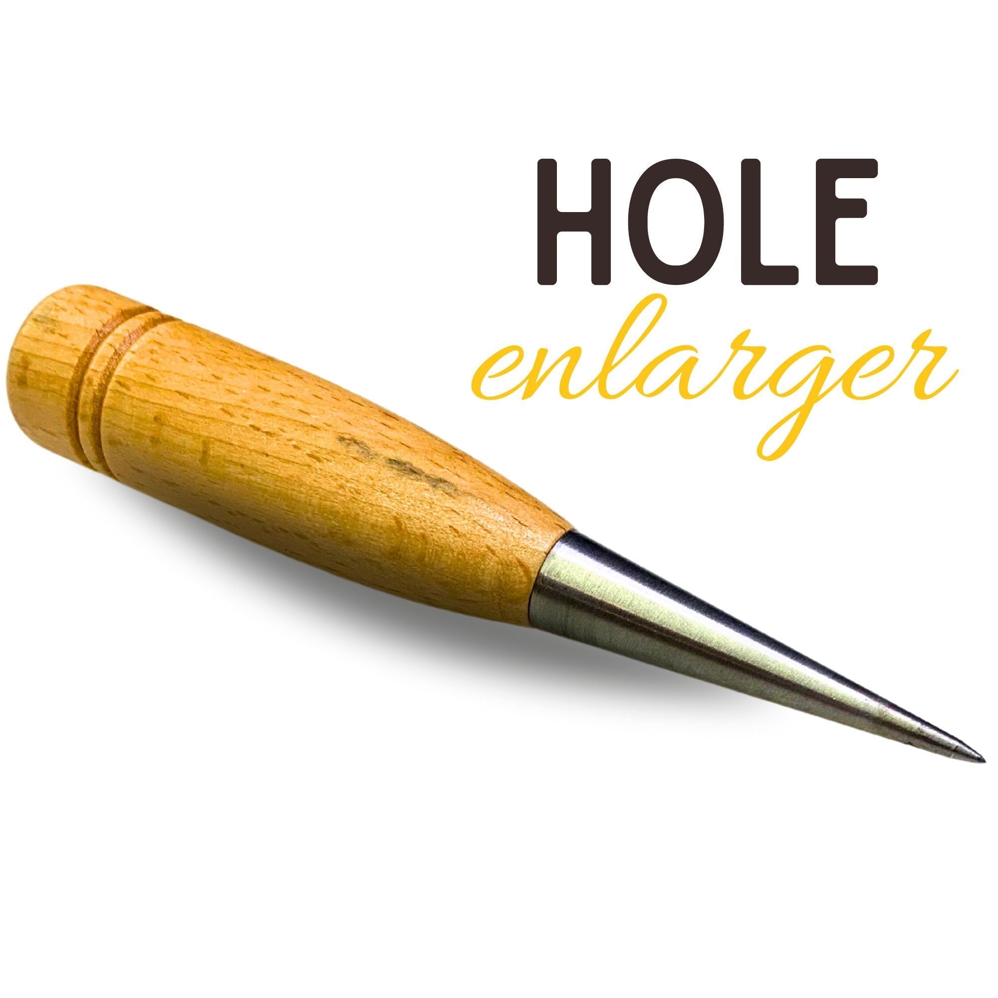 Hole enlarger | Leather craft tools | Wooden awl