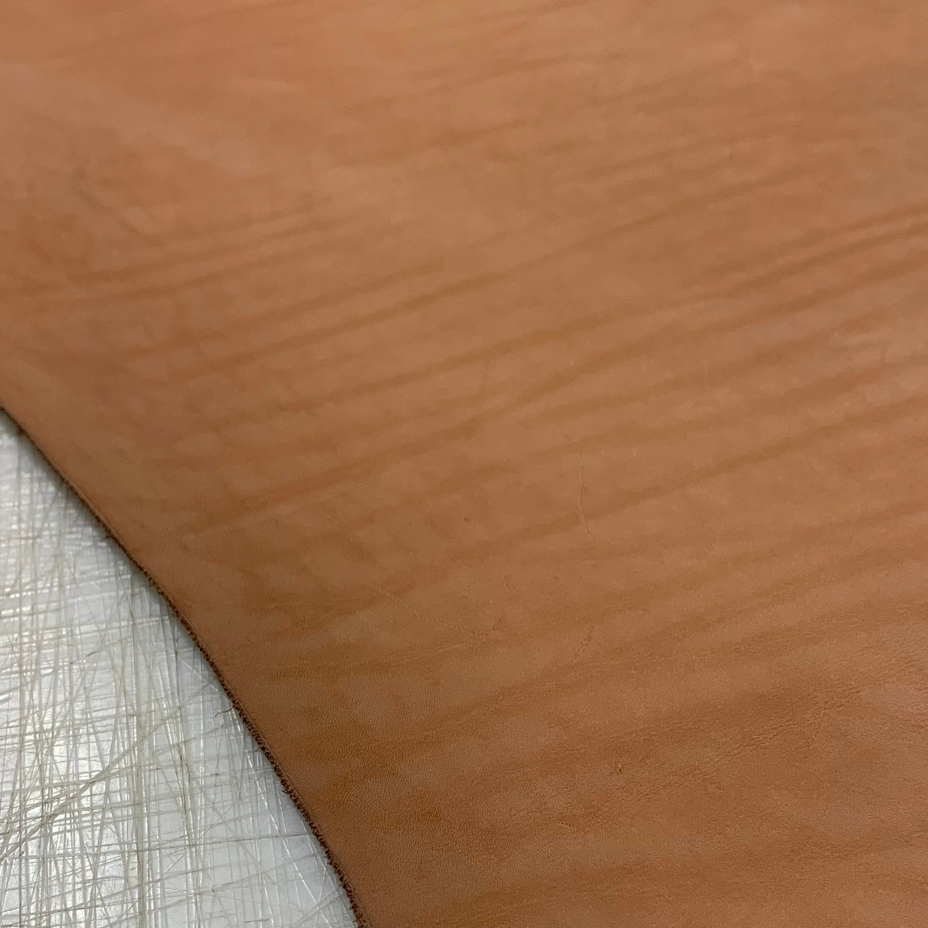 Leather Tan light brown real | calf | smooth matt | 1.2mm 3oz | leathercraft | for diy, bags, vallets, shoes