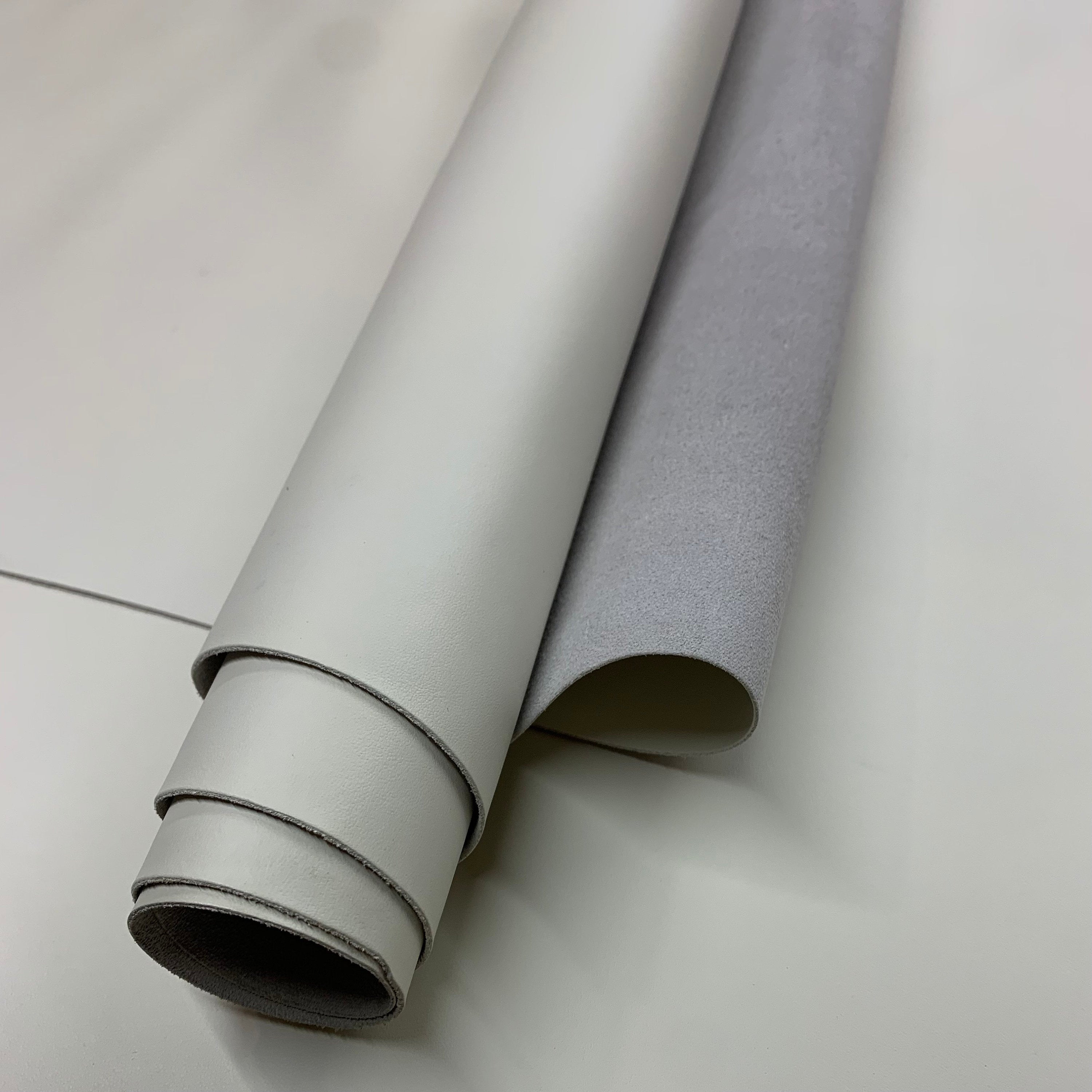 White Cow Leather | precut sheets | natural nappa 1.4mm 3-4oz | for leathercraft, shoes, roll