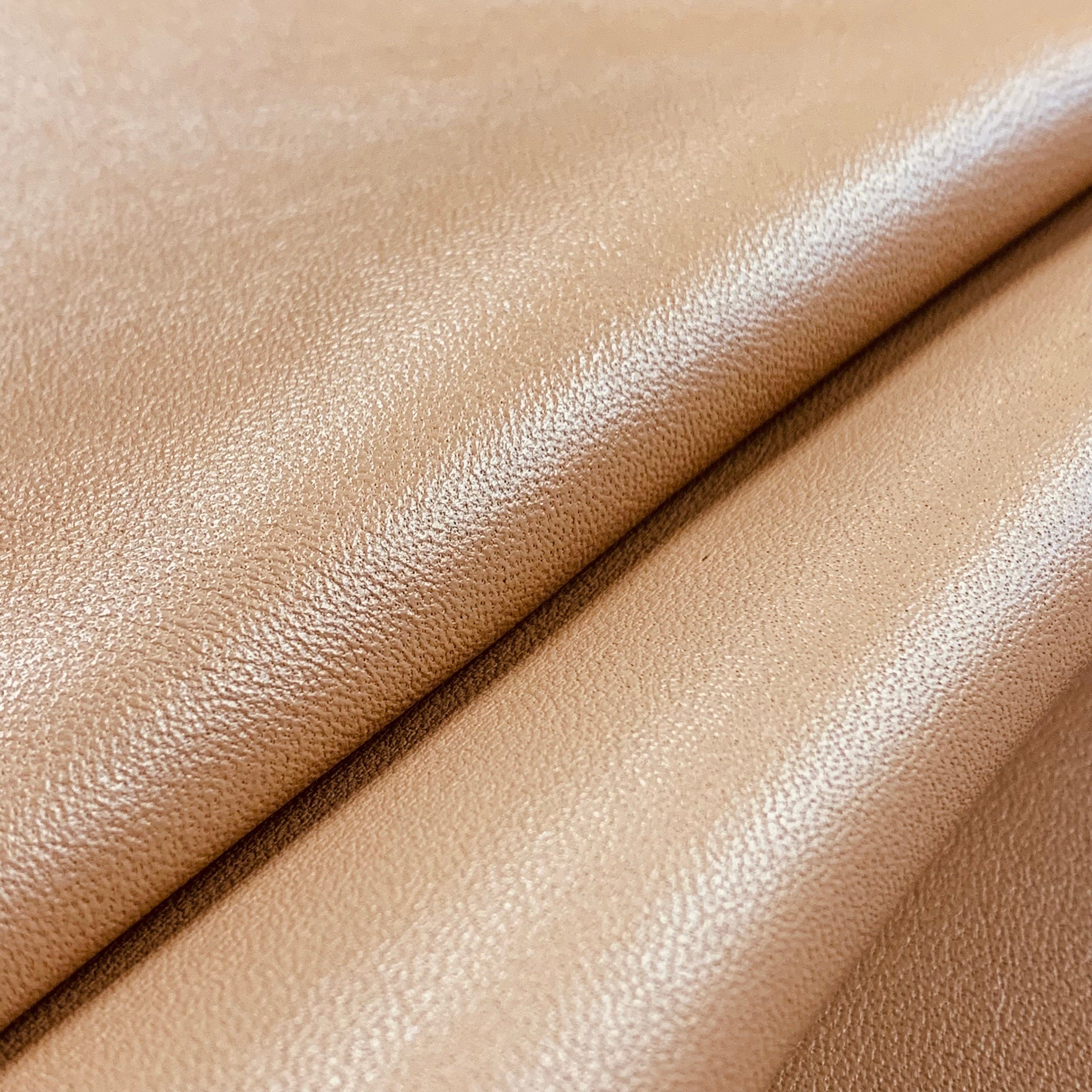Light brown leather sheep Nappa caramel tan| thin 0.8 mm 2 oz | soft temper | for sewing, bookbinding, purses, clothing