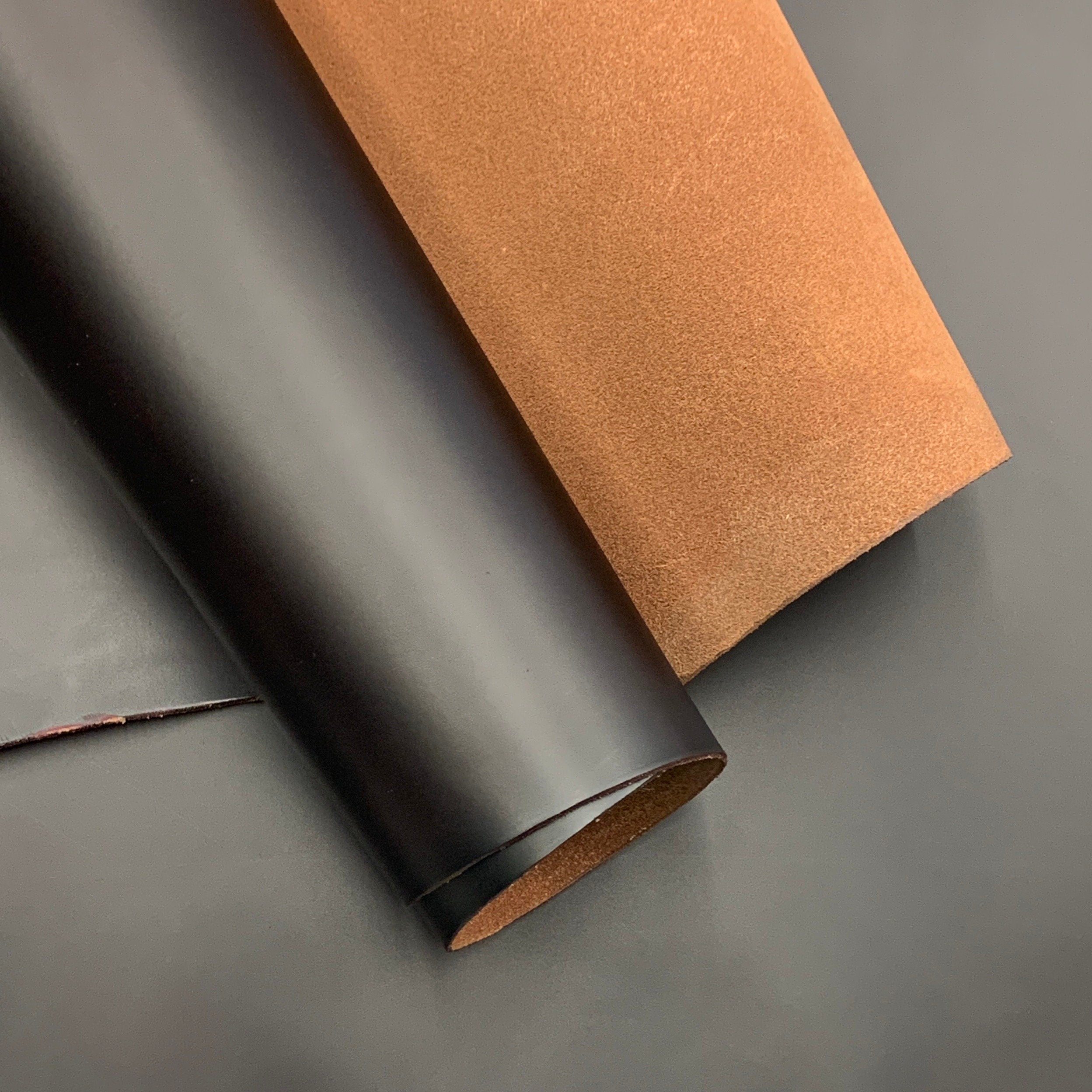 Black Matt Leather Italian | stiff natural | 1.4 mm 4oz | calf |