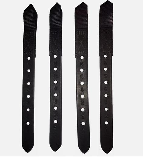 Saddle Replacement Leather Girth Straps 1 Pair Black Or Brown