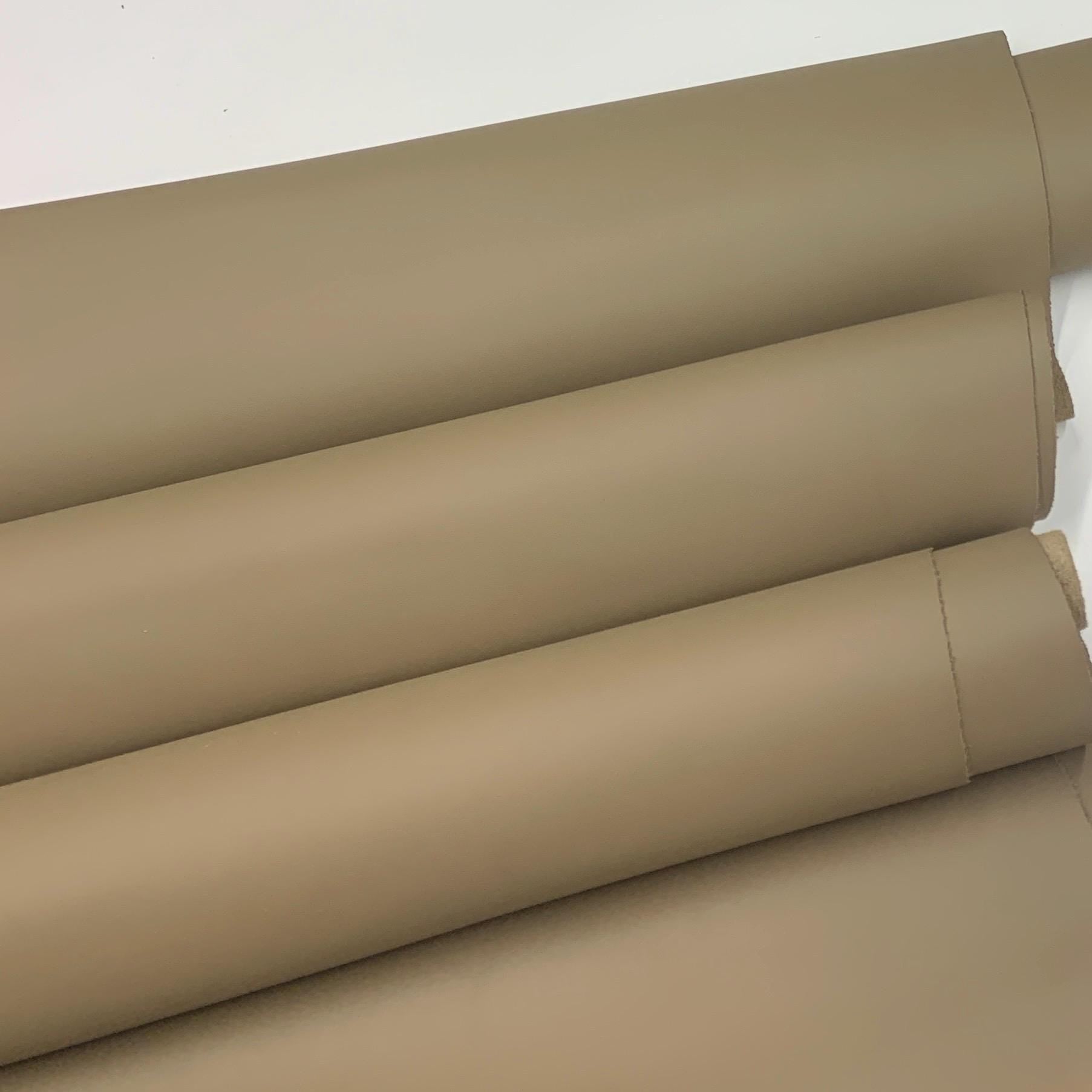 Brown khaki leather 100% Real | 1.2 mm 3 oz | precut sheets panels for leathercraft bags shoes upholstery
