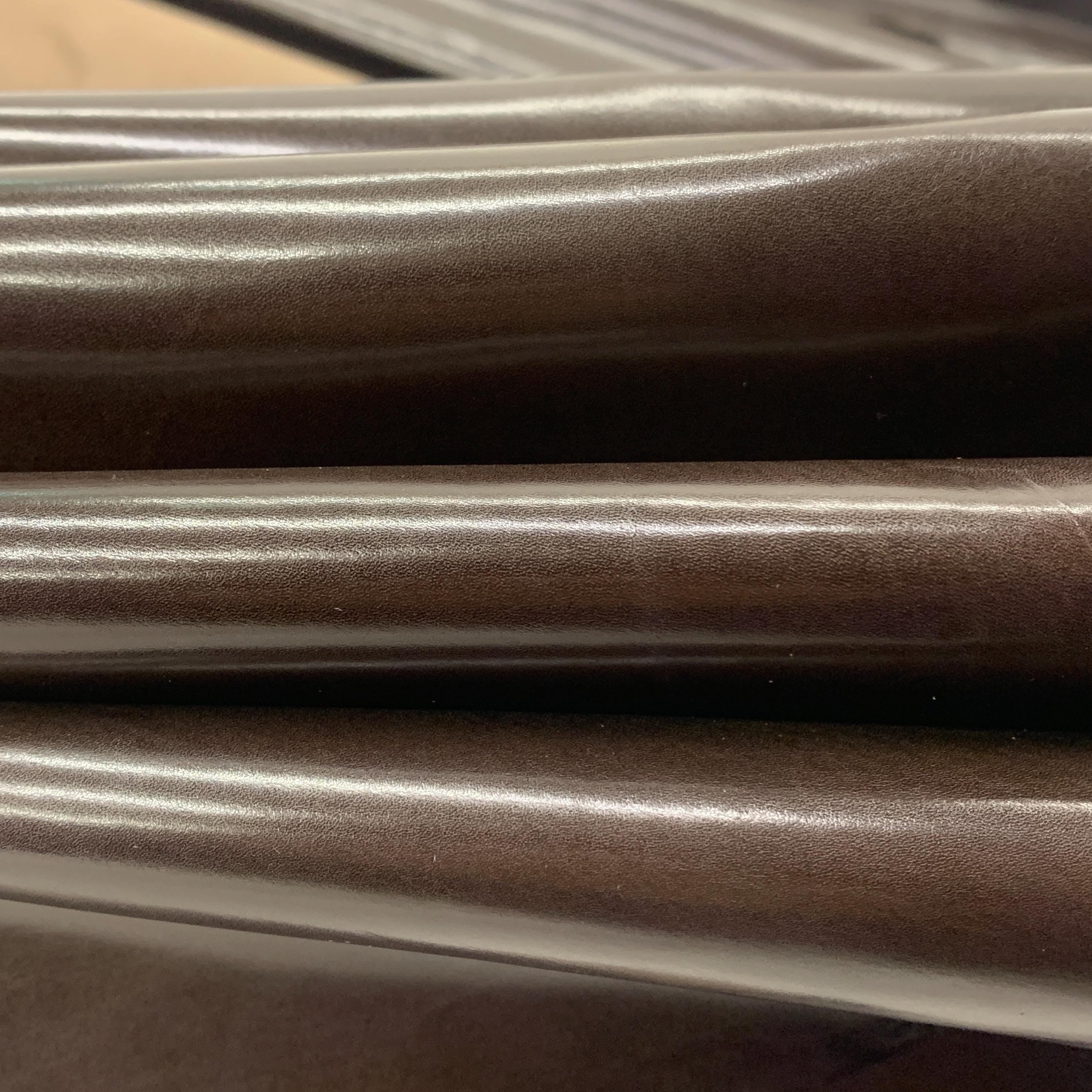 Dark brown leather Goat Nappa | thin 0.8mm | 1-2 oz | Stiff temper for lining shoes wallets bags purses wallets