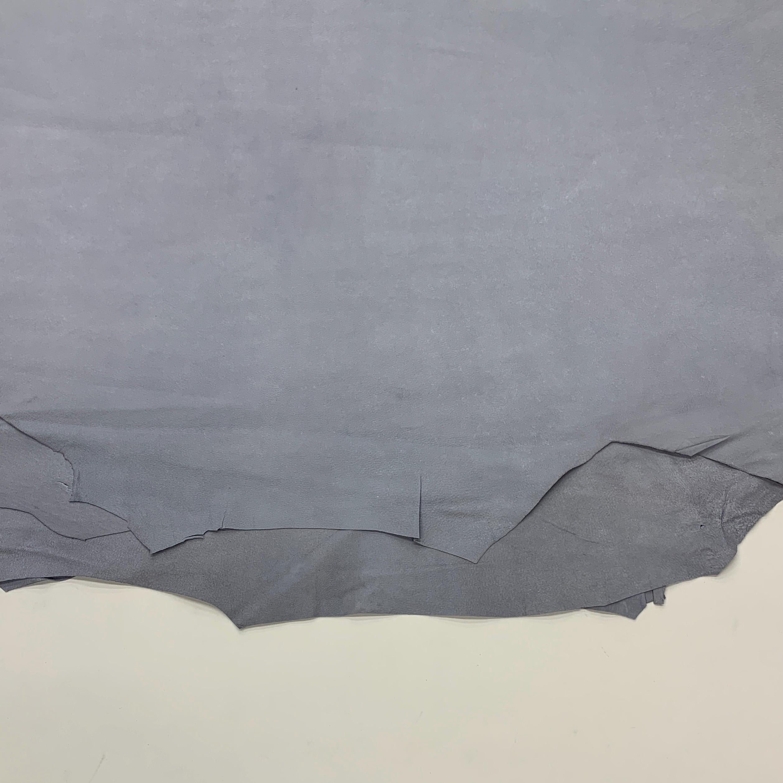 Gray leather Thin | nubuck | 0.4 mm 1oz | sheep hides skins | For sewing garments lining bookbinding