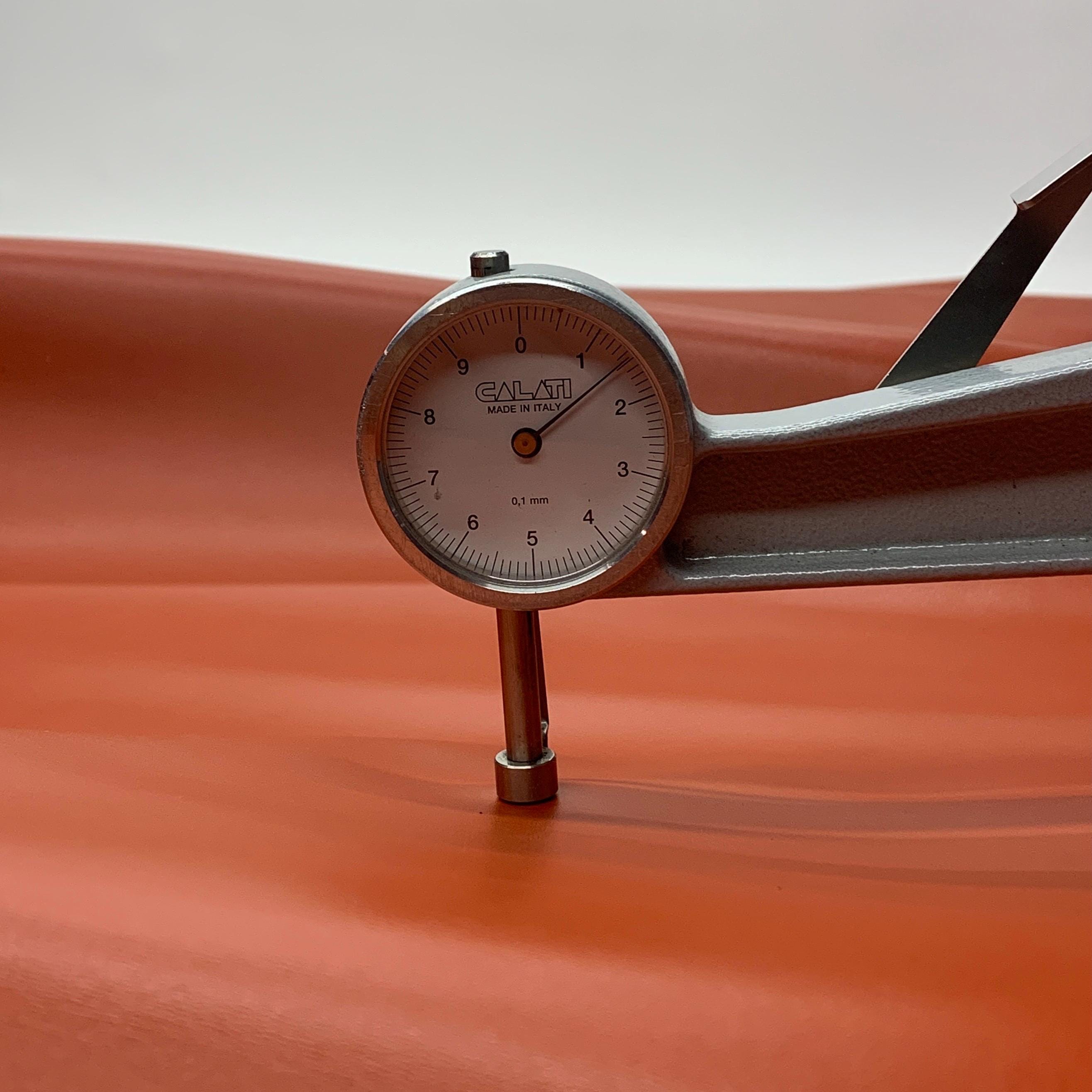 Orange leather nappa Full Grain Side | 1.5 mm 3-4 OZ | medium stiff | Real natural leather | sheets panels precut leathercraft