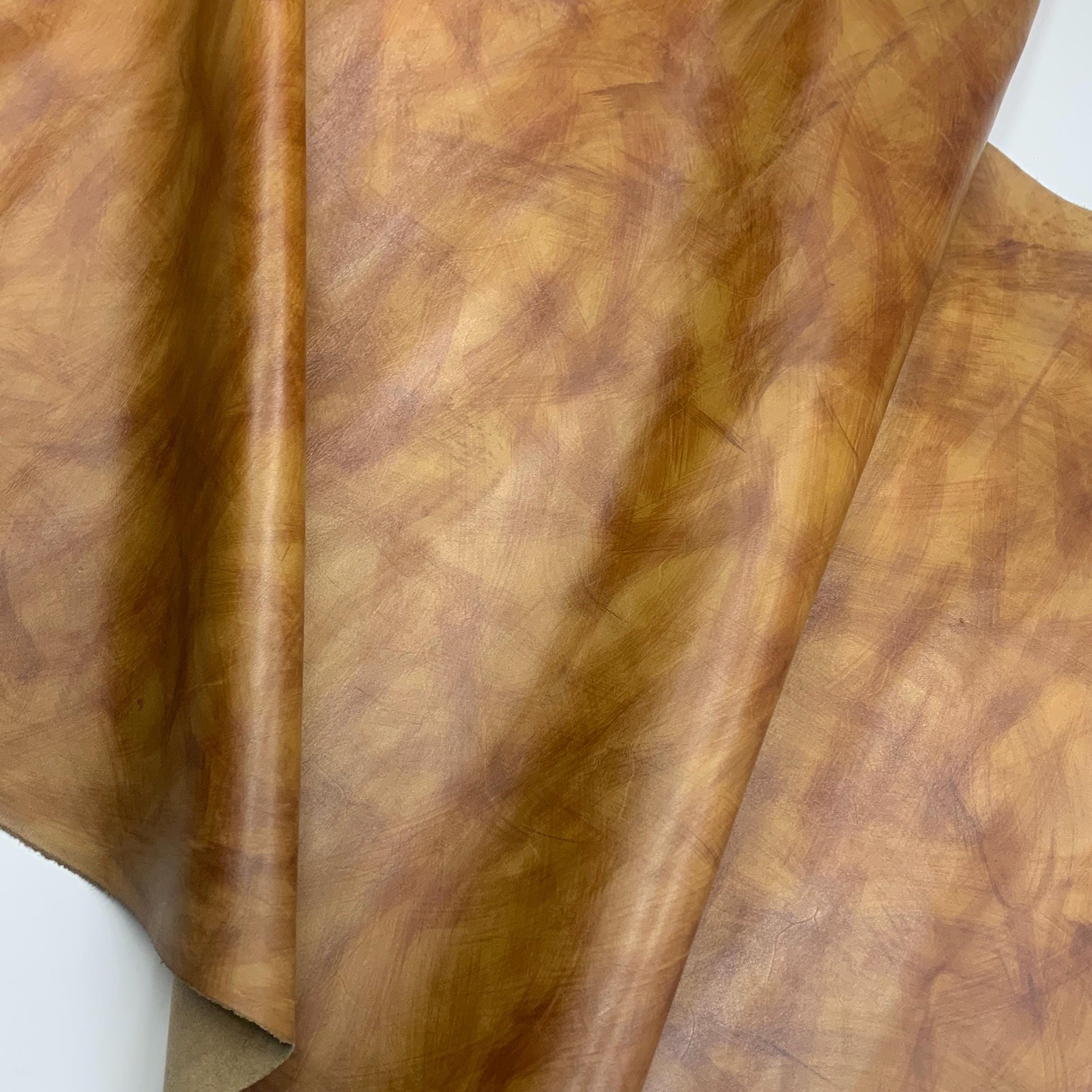 Light Brown leather | Italian Vegetable Tanned | Hand dyed | Oil tanned 100% natural | 1.3 mm 3 oz | color | sheets pieces for bags, boots