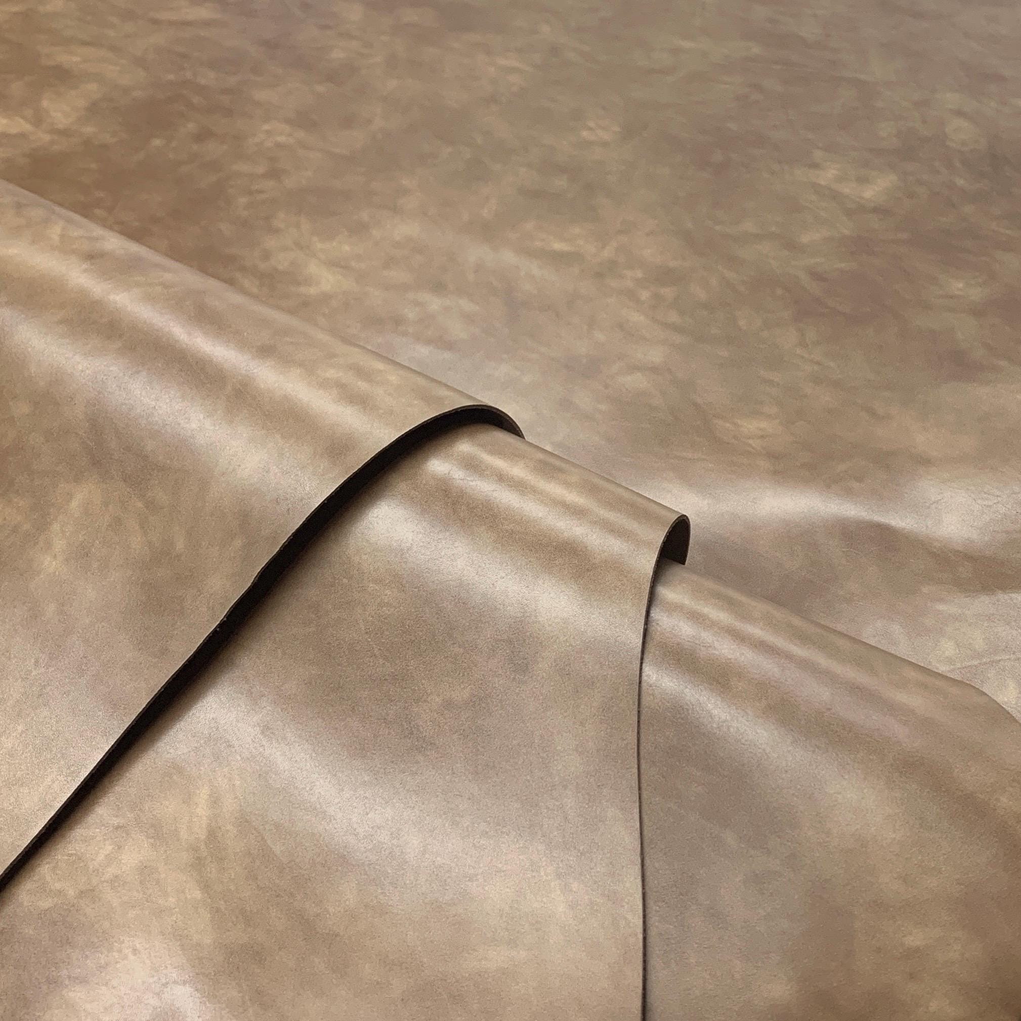 Brown leather | Italian Vegetable Tanned | Hand dyed | Oil tanned 100% natural | 1.2 mm 3 oz | color | sheets pieces panels for bags, boots