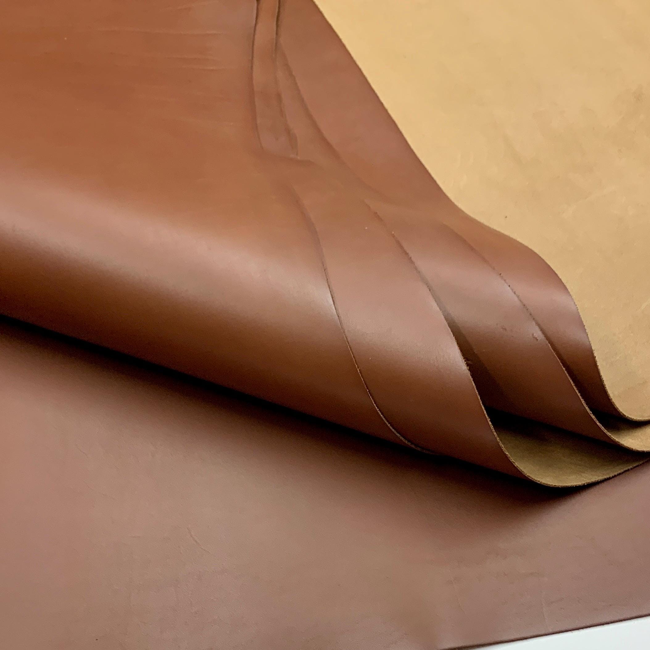 Brown leather 100% Real | 1.6 mm 4 oz | precut sheets panels for leathercraft bags shoes upholstery