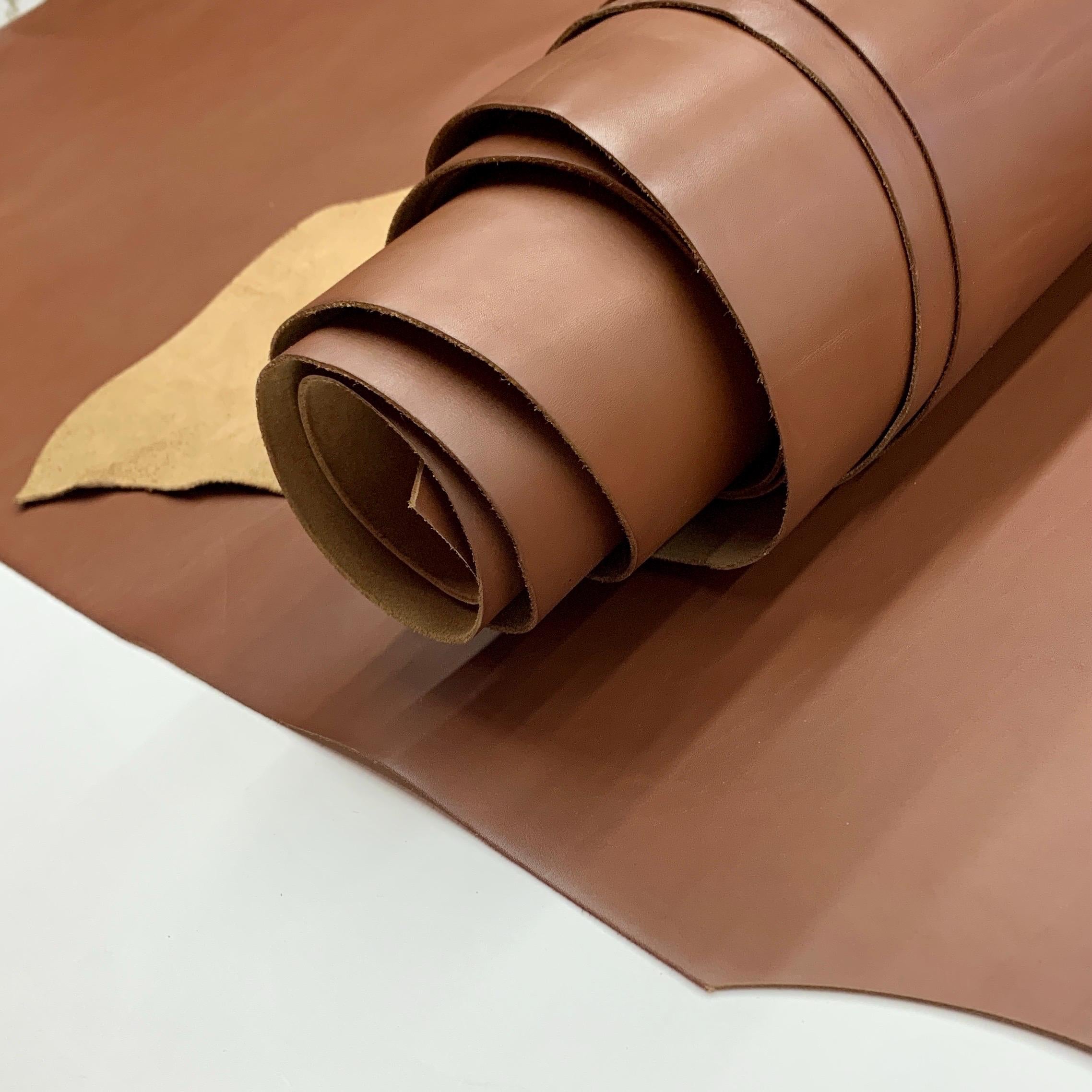 Brown leather 100% Real | 1.6 mm 4 oz | precut sheets panels for leathercraft bags shoes upholstery