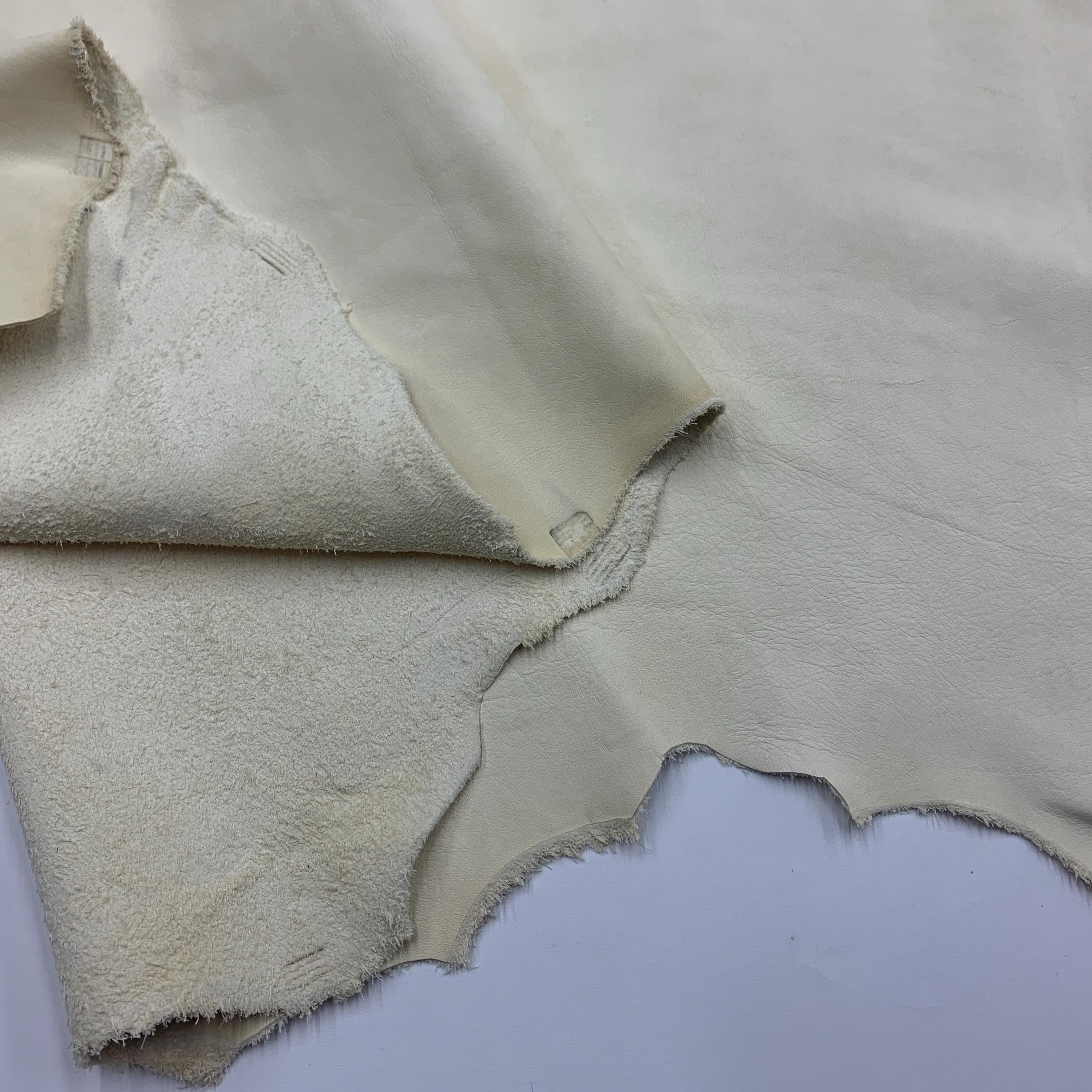 Beige leather Vegetable tanned nude butter cow Vacchetta | 1 mm 3 oz| Real natural half skin hide | Precut sheets panels