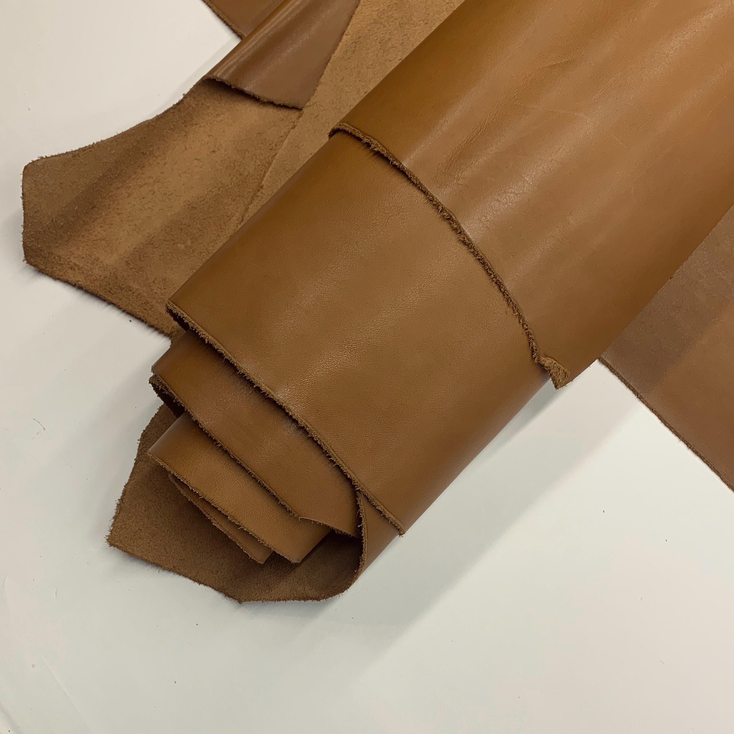 Brown leather 100% Real | 1.4 mm 4 oz | precut sheets panels for leathercraft bags shoes upholstery